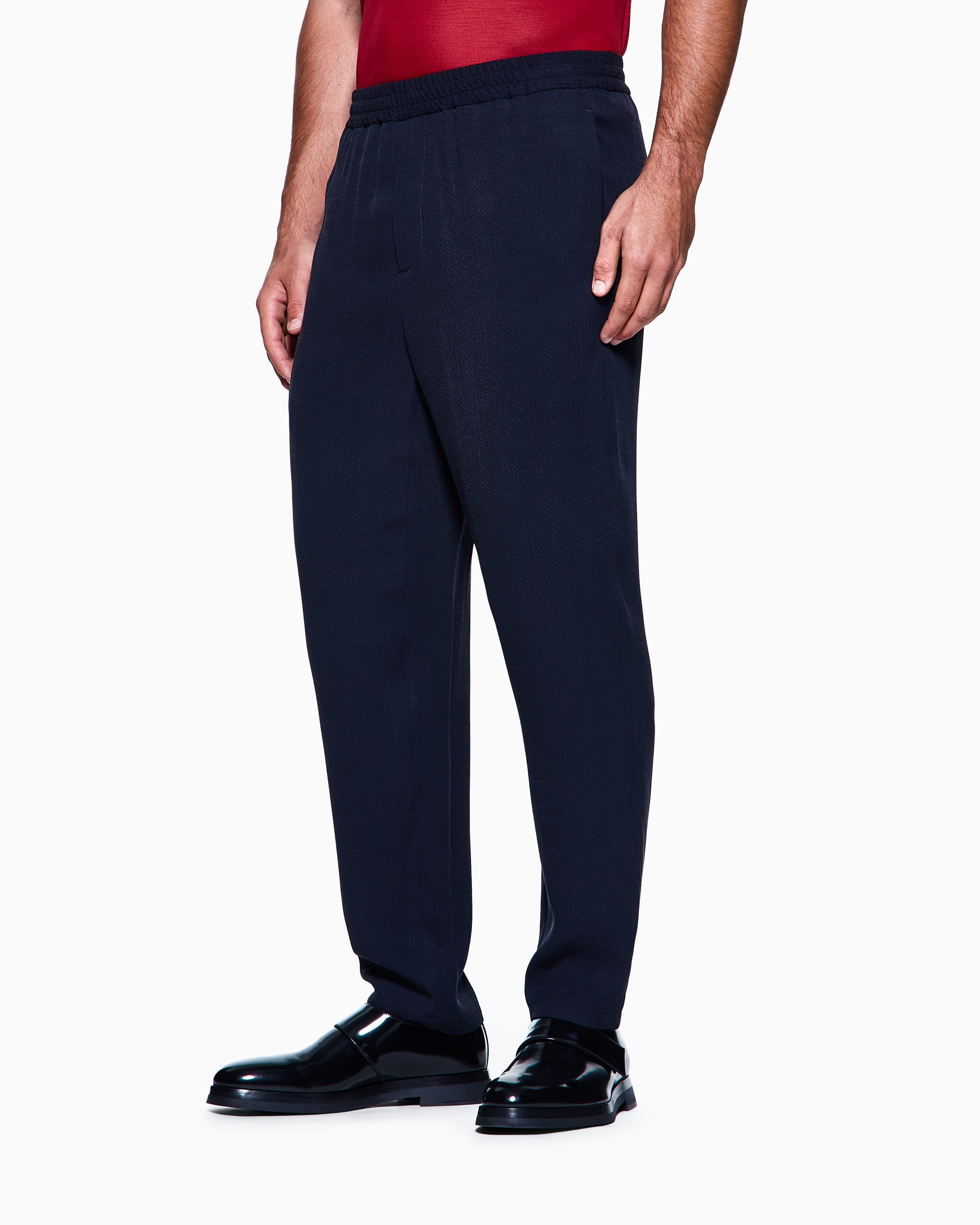 パンツ Giorgio Armani Eco-Viscose E Cupro Trouser With Pinces Eco-viscose e cupro trouser with pinces GIORGIO ARMANI
