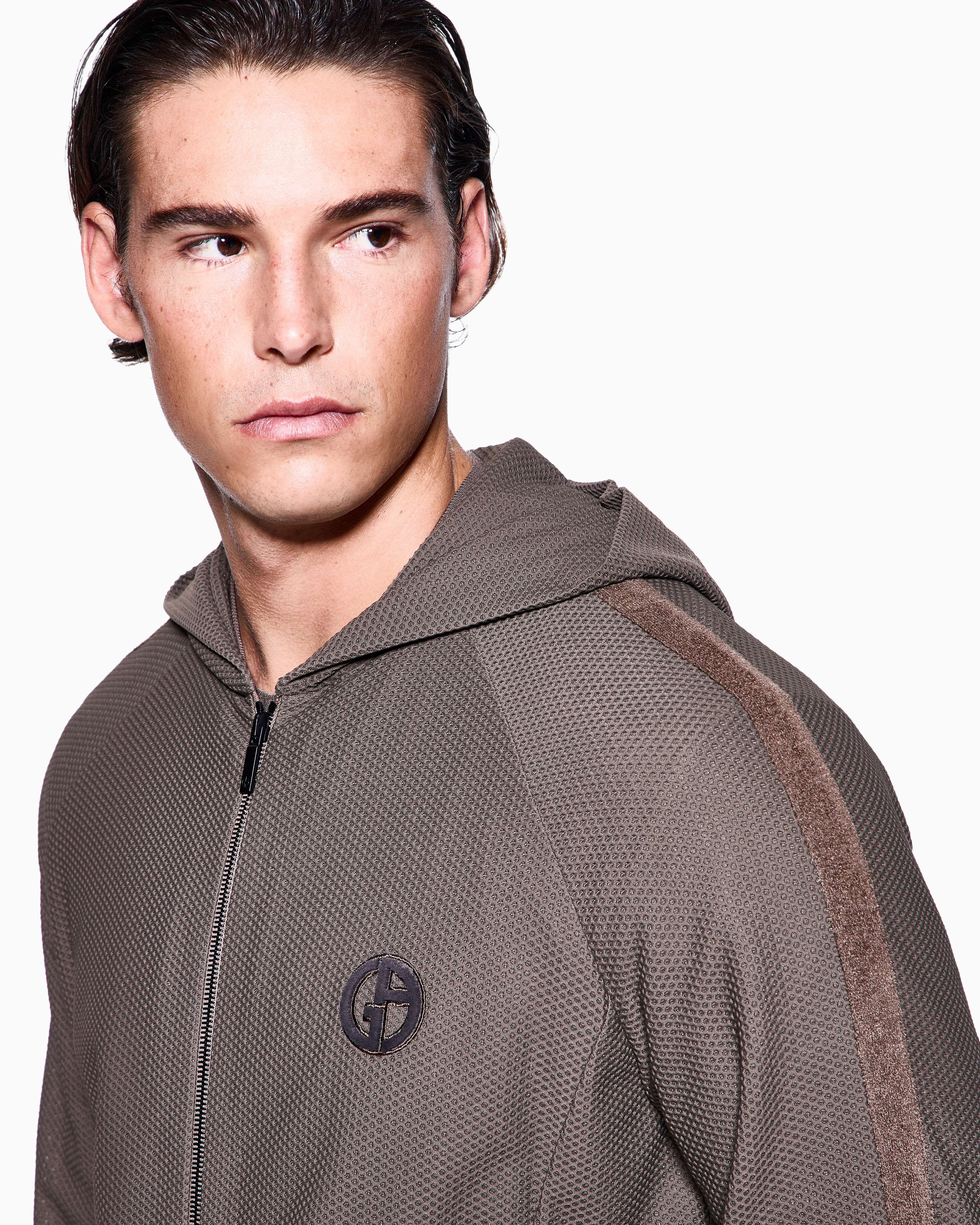 Giorgio Armani フード付きマフラー FENDI フェンディ FFマフラー FXT260 A8RS レディース カシミヤ