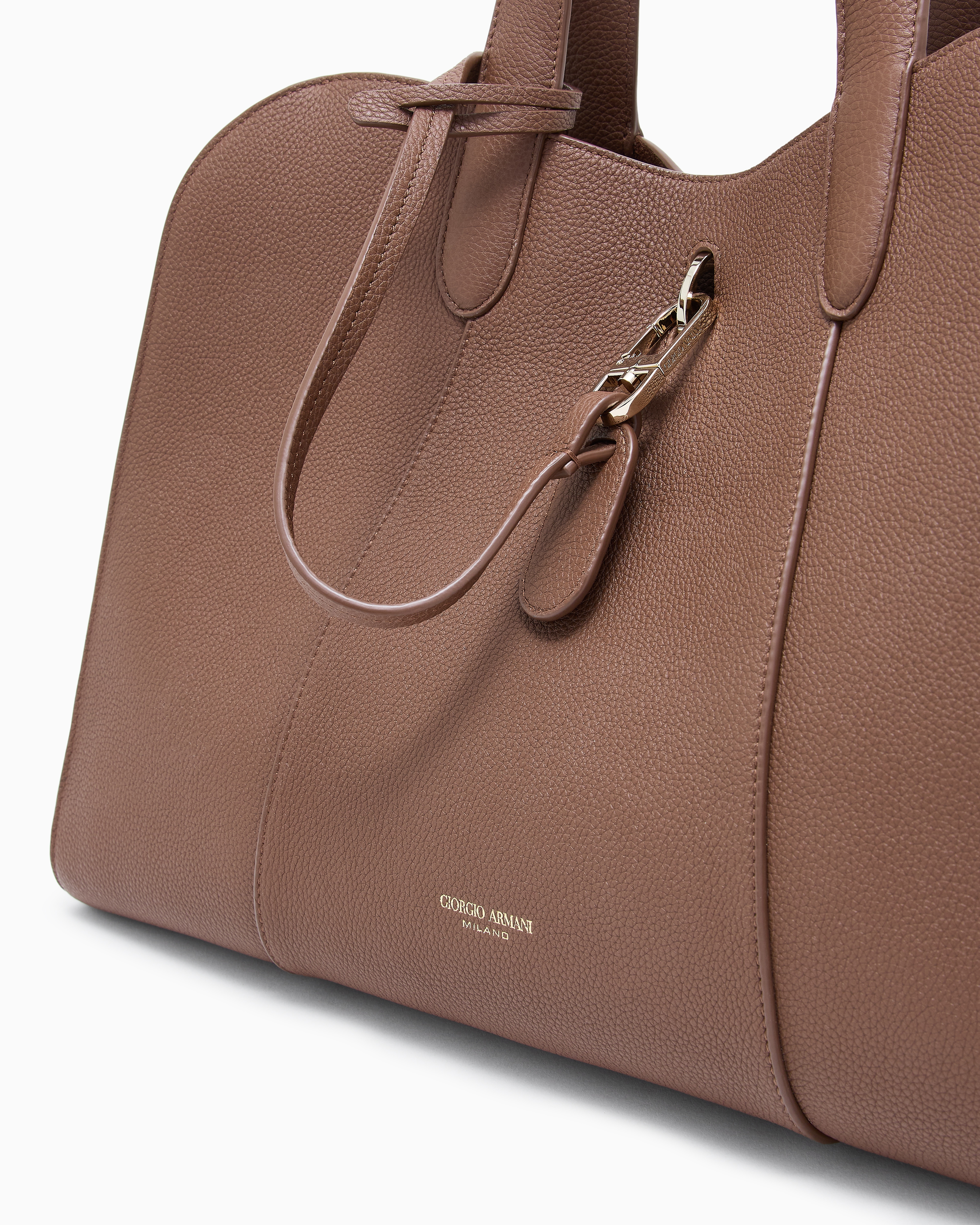 トートバッグ ペブルドレザー ラージ | Giorgio Armani