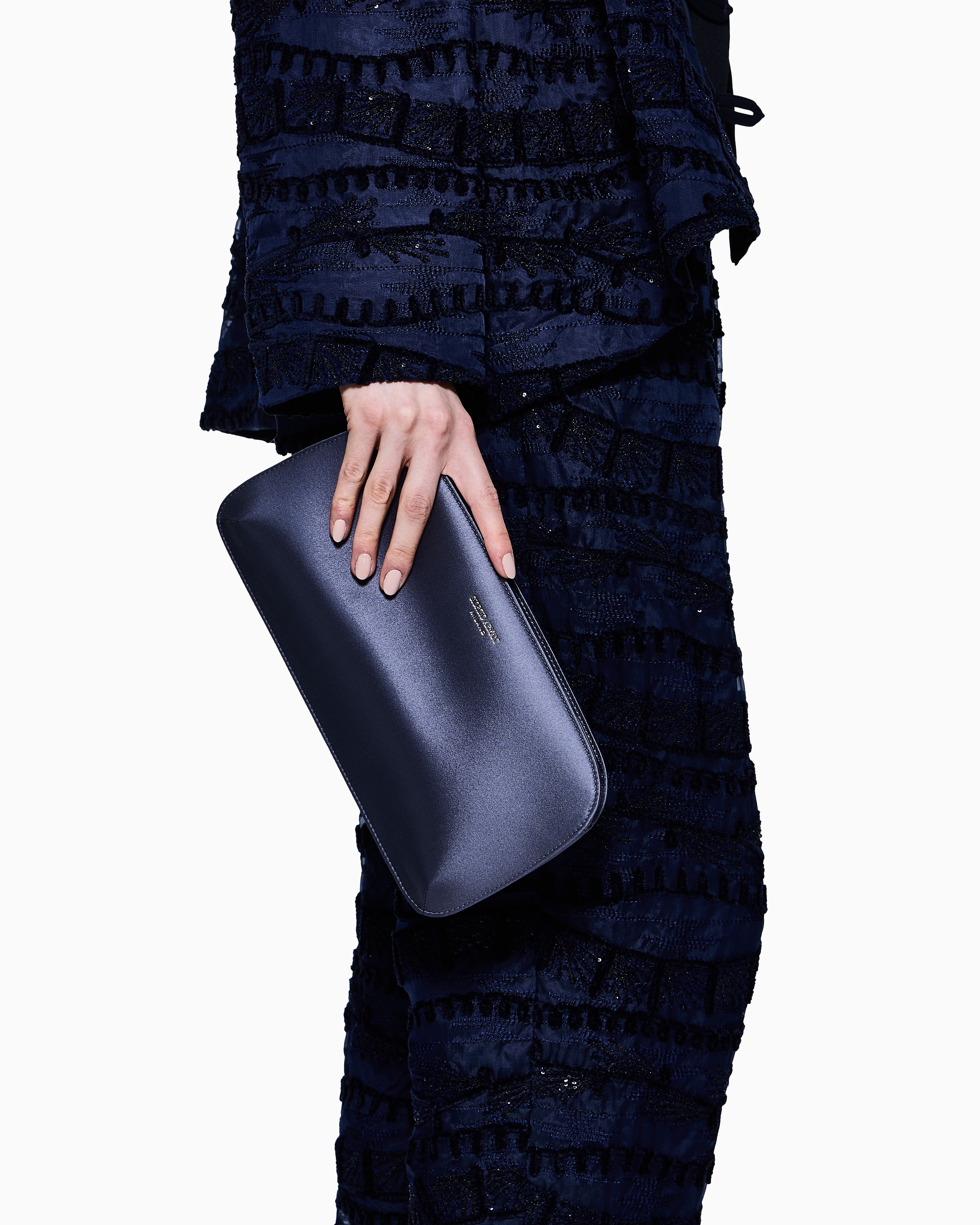 Satin horizontal la Prima clutch bag | Giorgio Armani