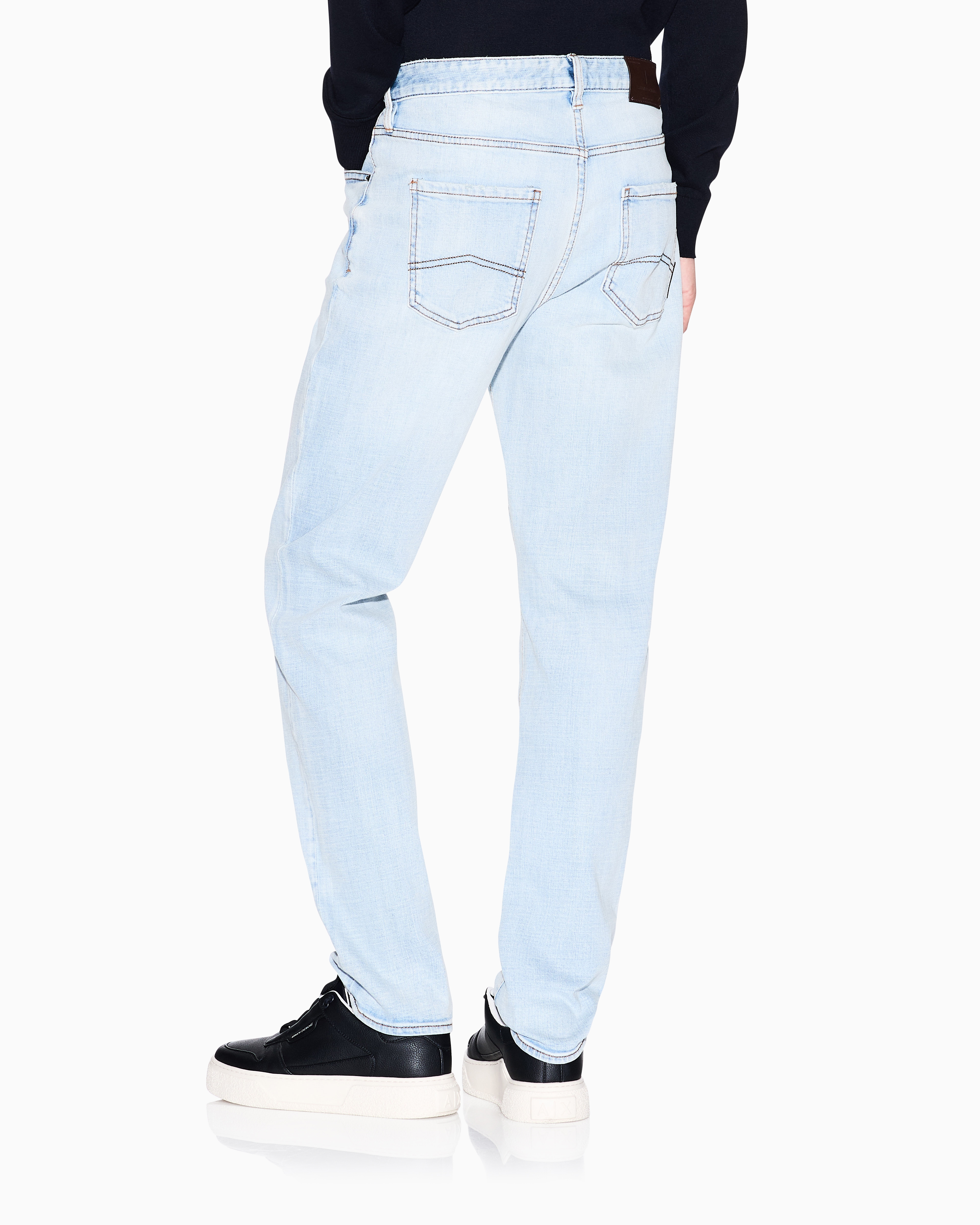 Armani Exchange -  J13 slim fit jeans cotton denim, Man, Blue, Size: