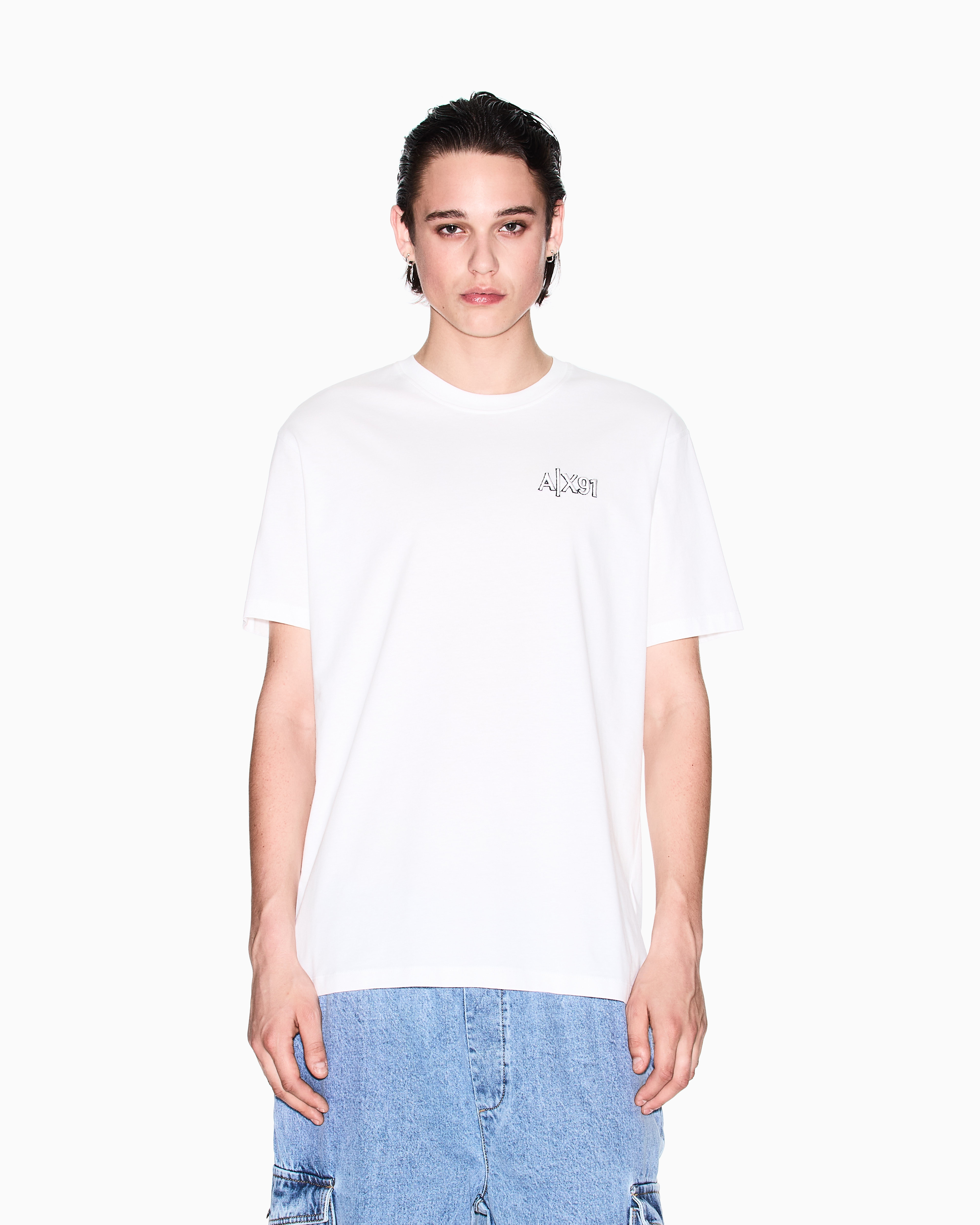 Armani Exchange - ASV Regular Fit T-Shirt, Man, White, Size: