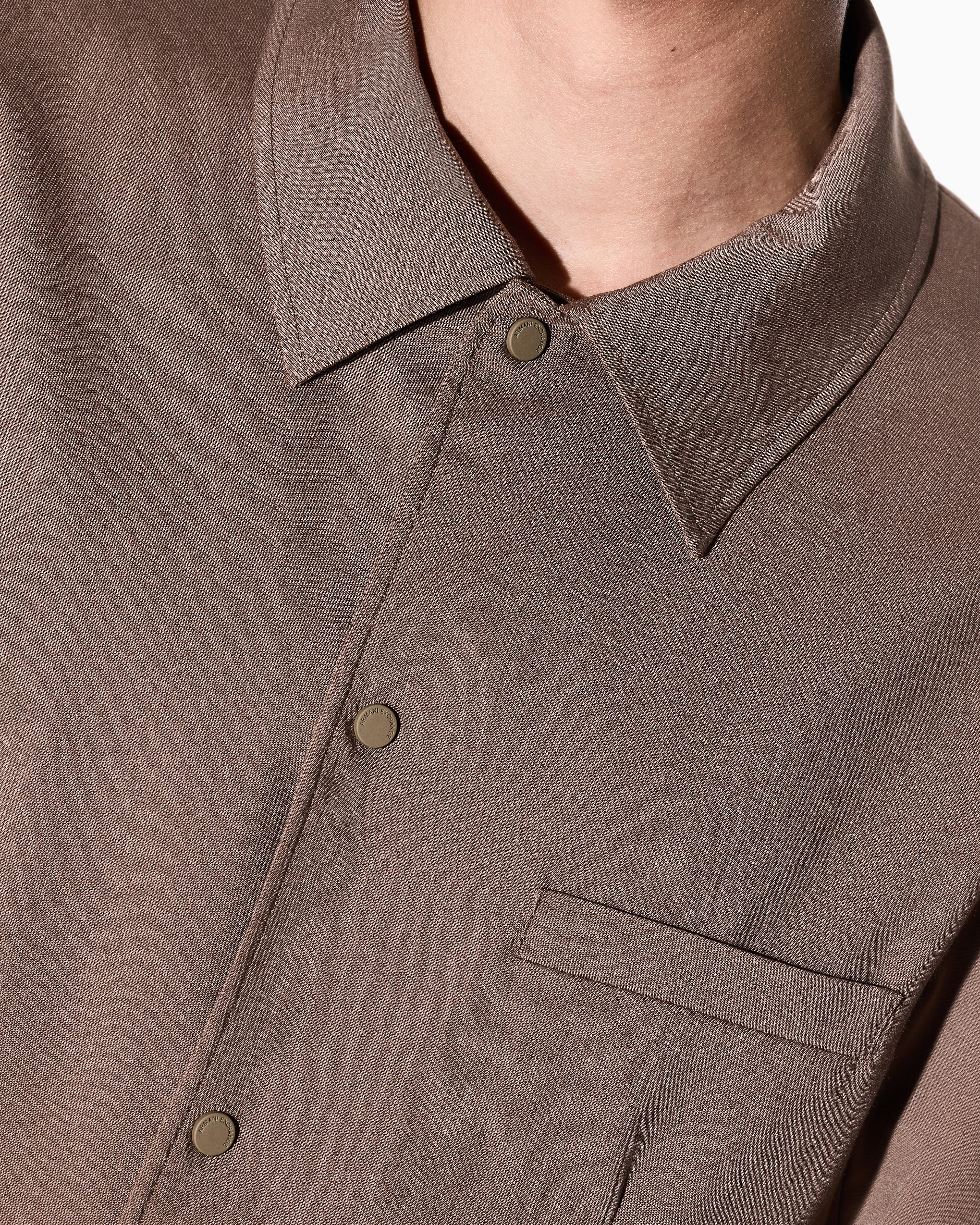 Armani Exchange - Single-breasted jacket with three pockets, Man, Beige, Size: