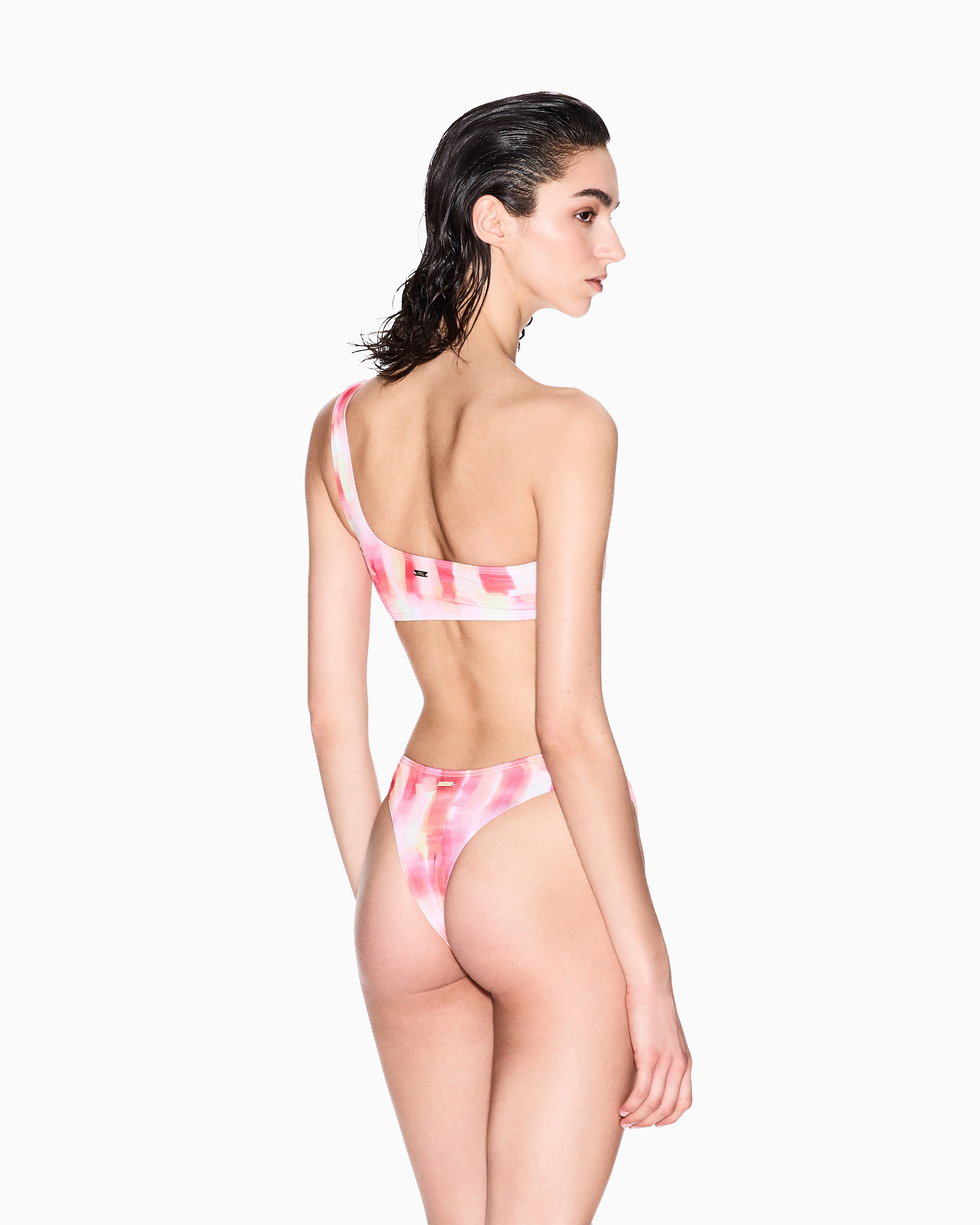 Armani Exchange - ASV Fabric Bikini Briefs, Woman, Pink, Size: