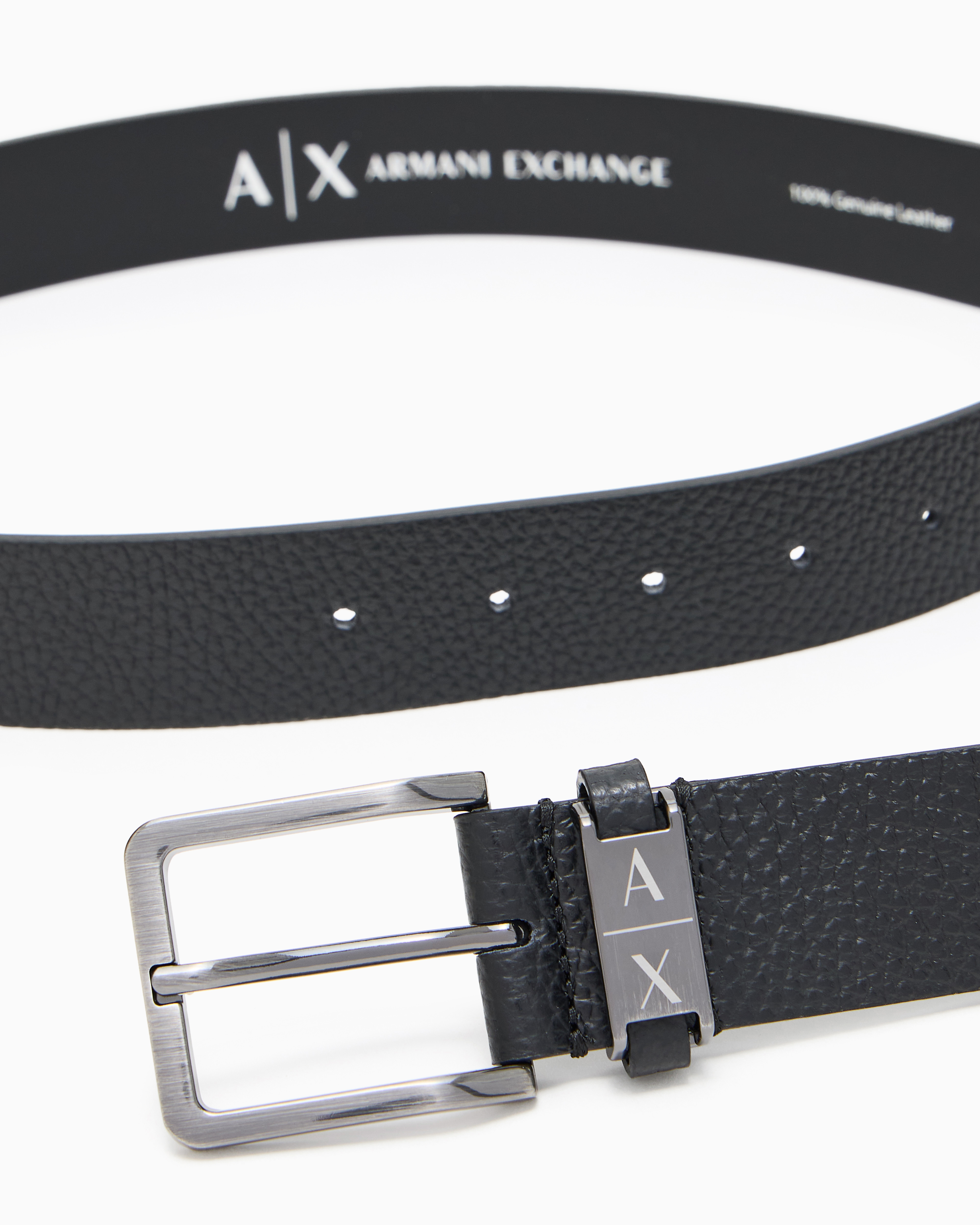Armani Exchange - Belts, Man, Black, Size: 105