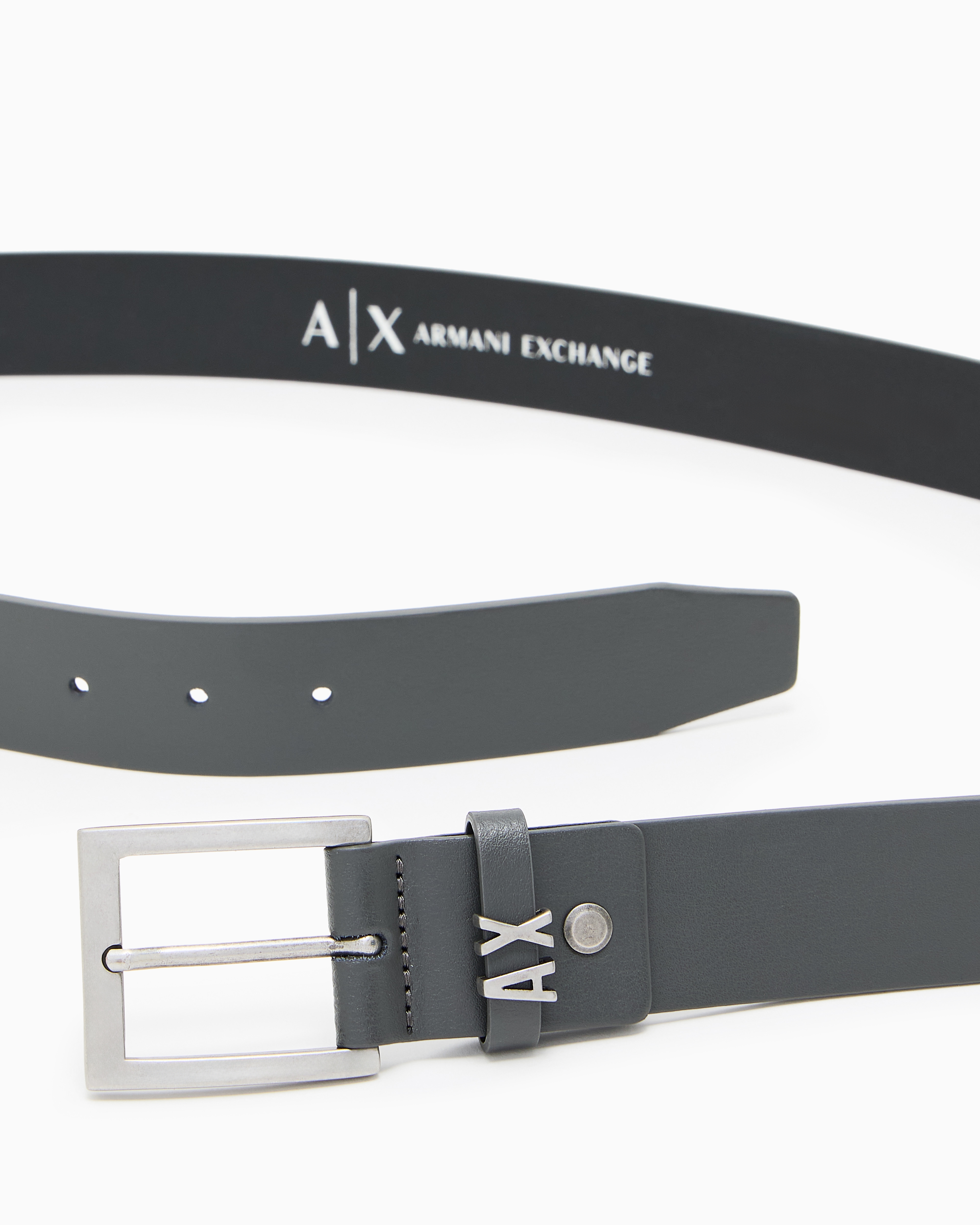 Armani Exchange Belts In Grey