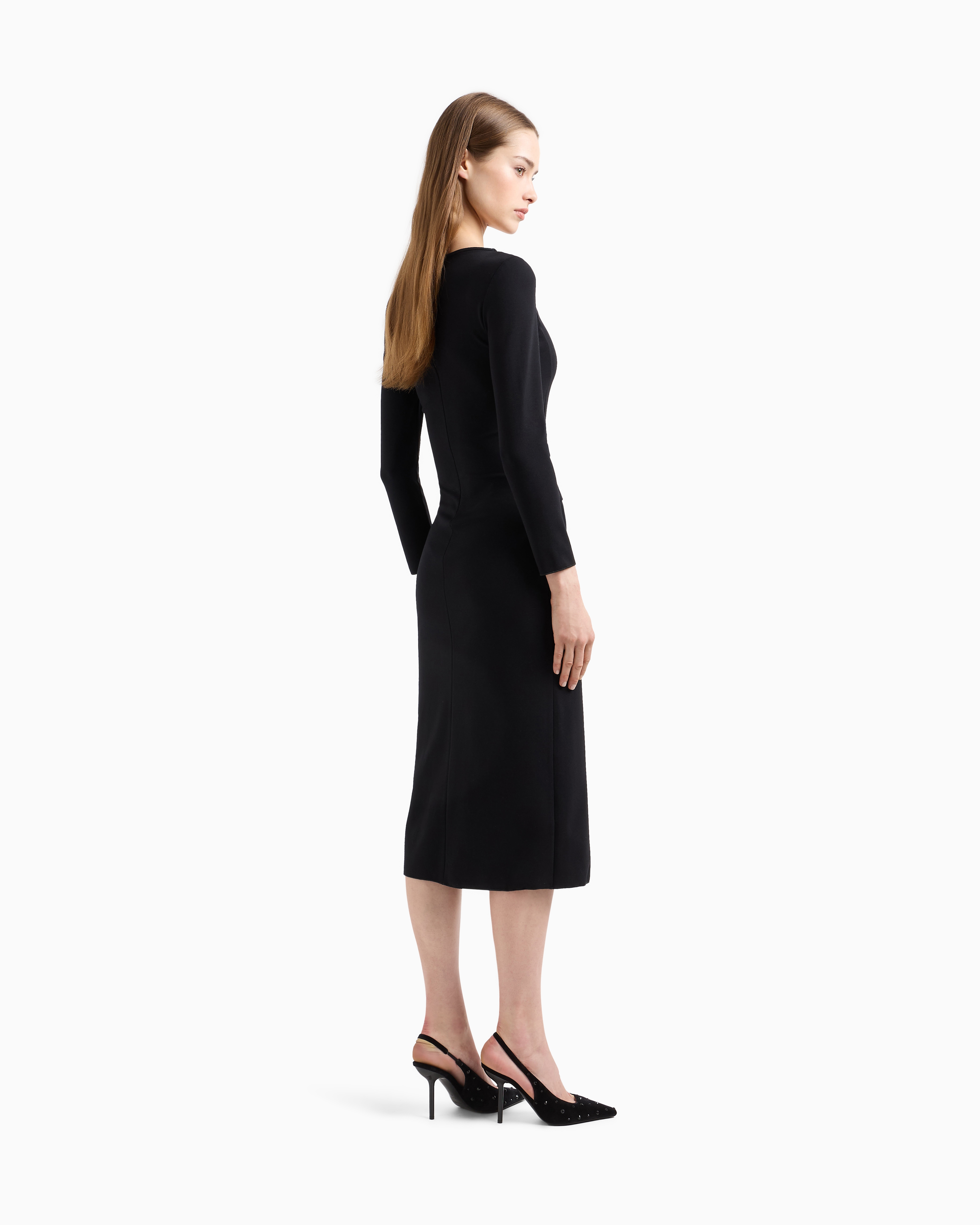 Milano-stitch torchon dress | Emporio Armani