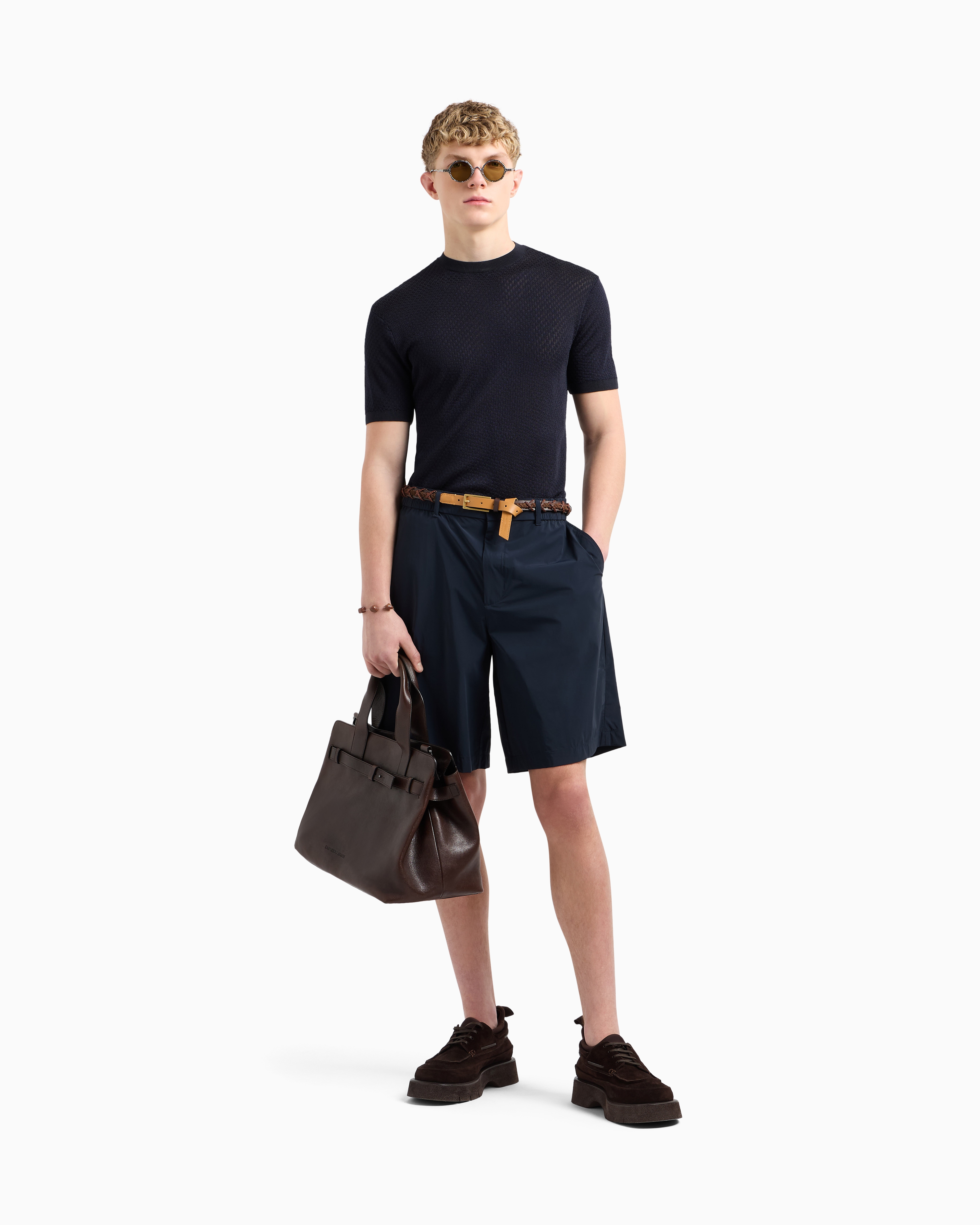 バミューダパンツ ストレッチナイロン 伸縮バック | Emporio Armani