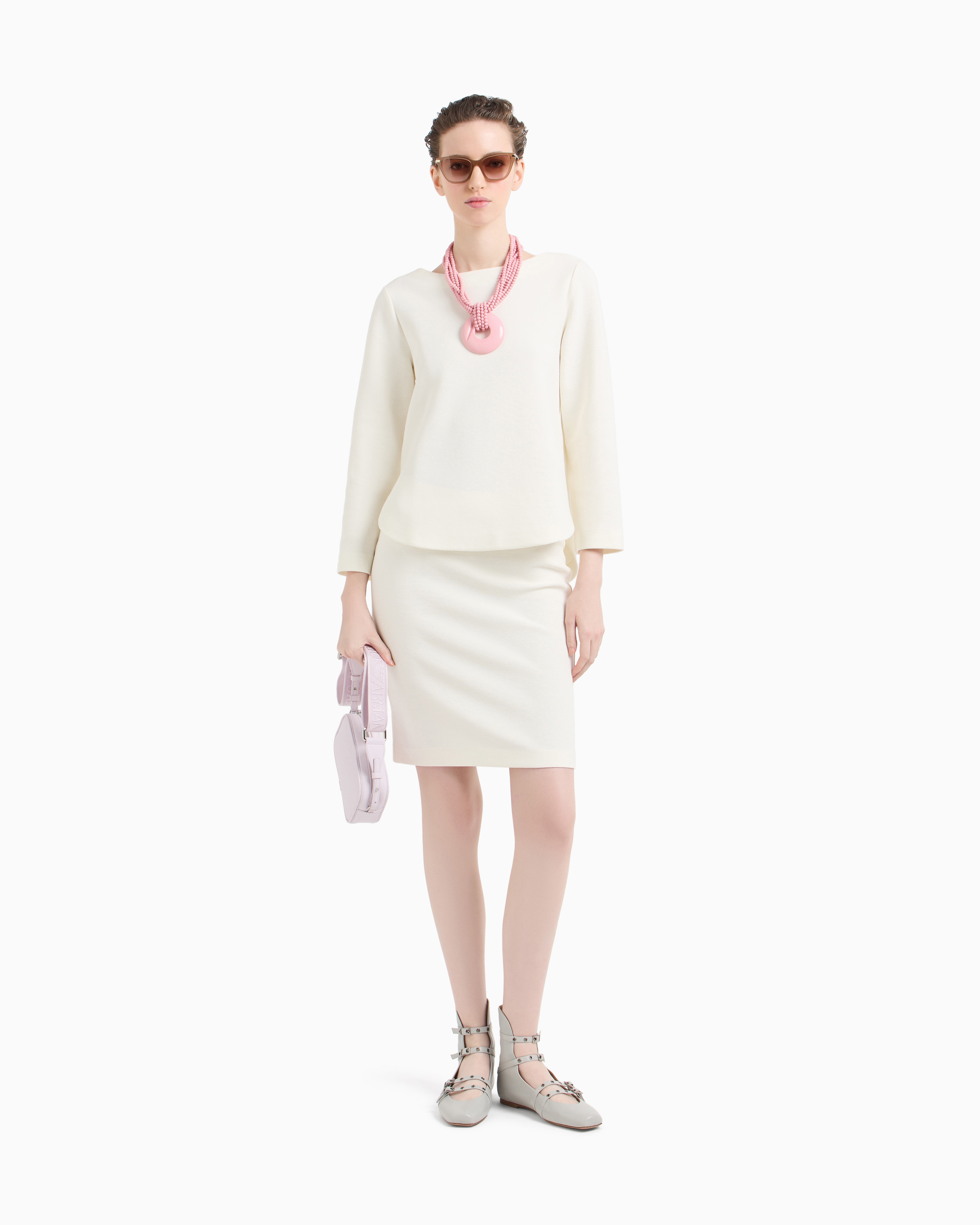 スカート EMPORIO ARMANI Woman Skirt White EW000930AF12641 F0009 EMPORIO ARMANI Woman Skirt White EW000930AF12641 F0009