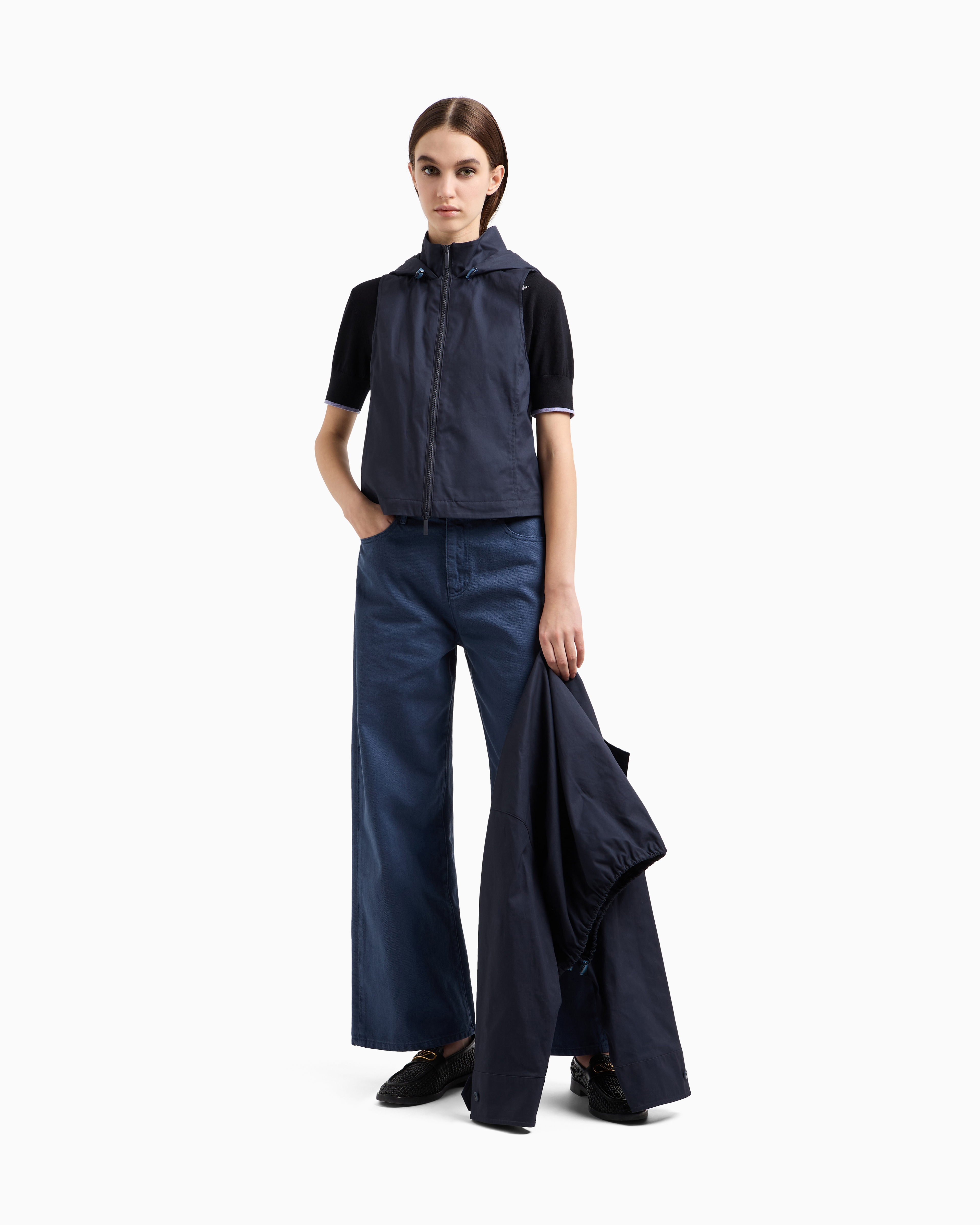 EMPORIO ARMANI▼ギャザー テクニカルジョーゼット ロングドレス EMPORIO ARMANI（エンポリオアルマーニ）の「【エンポリオ