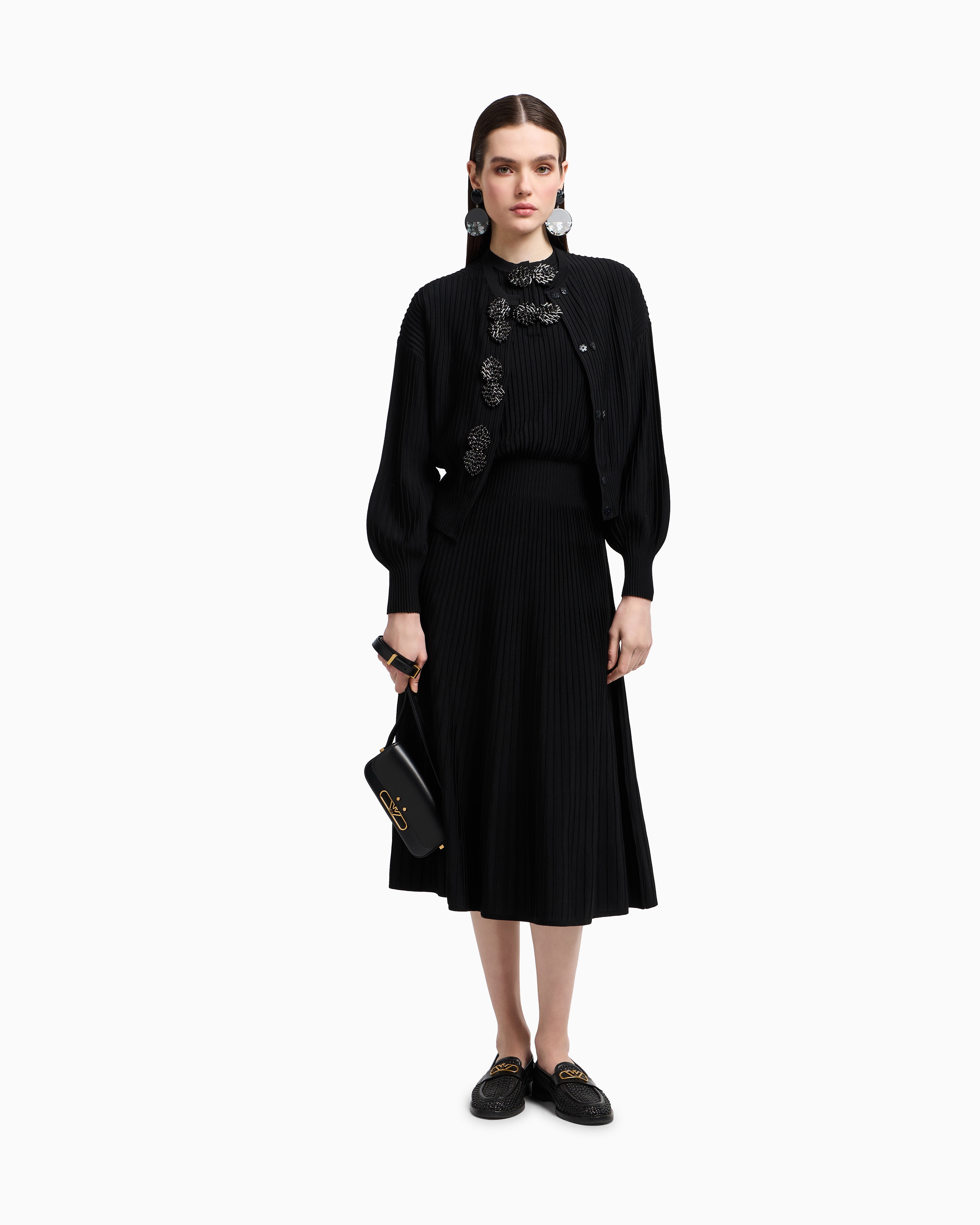 ワンピース EMPORIO ARMANI Woman Dress Black EW000684AF12414 UC001 Emporio Armani Dress Woman Black