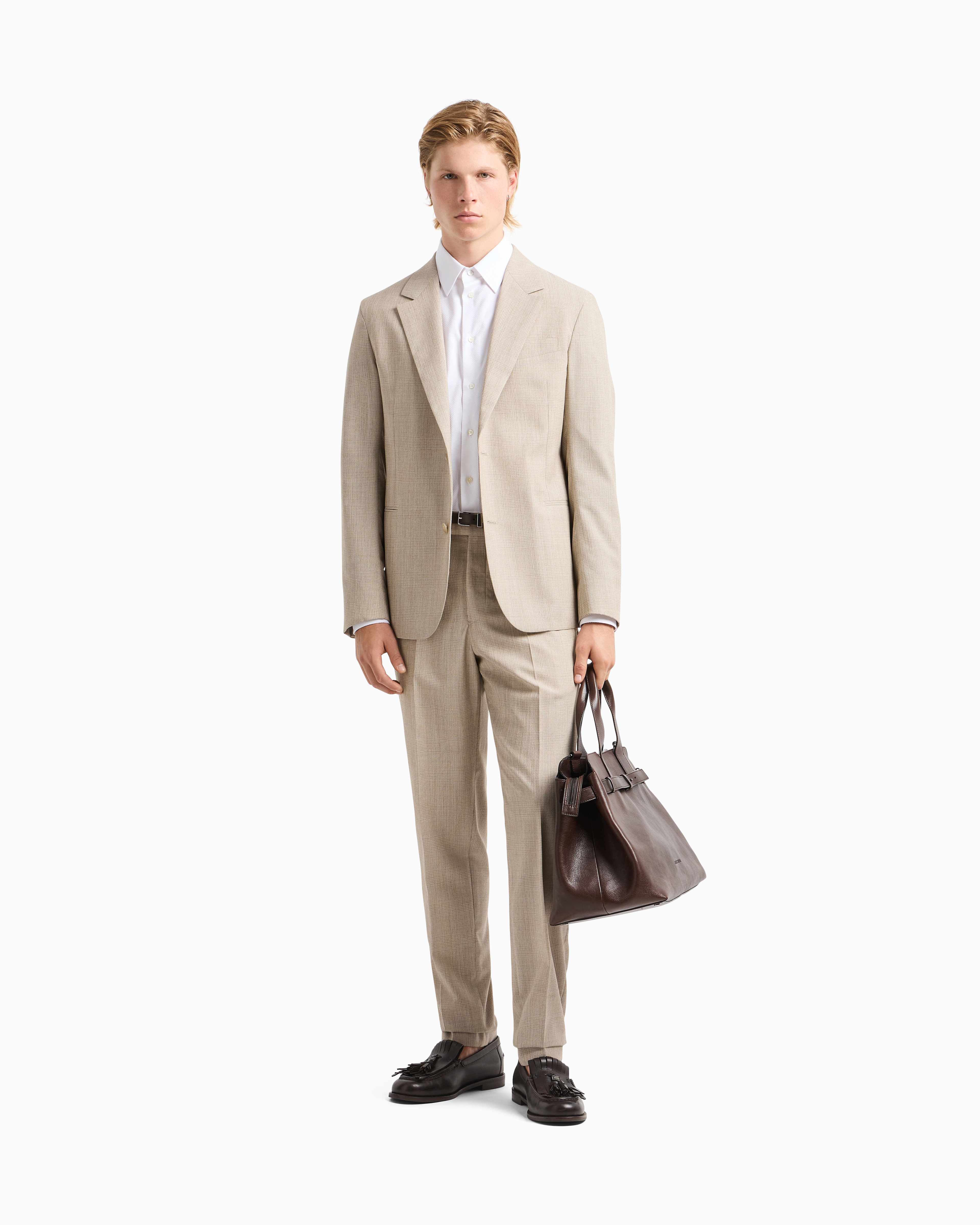 極希少 20AW エンポリオアルマーニ グレンチェック ウールジャージ