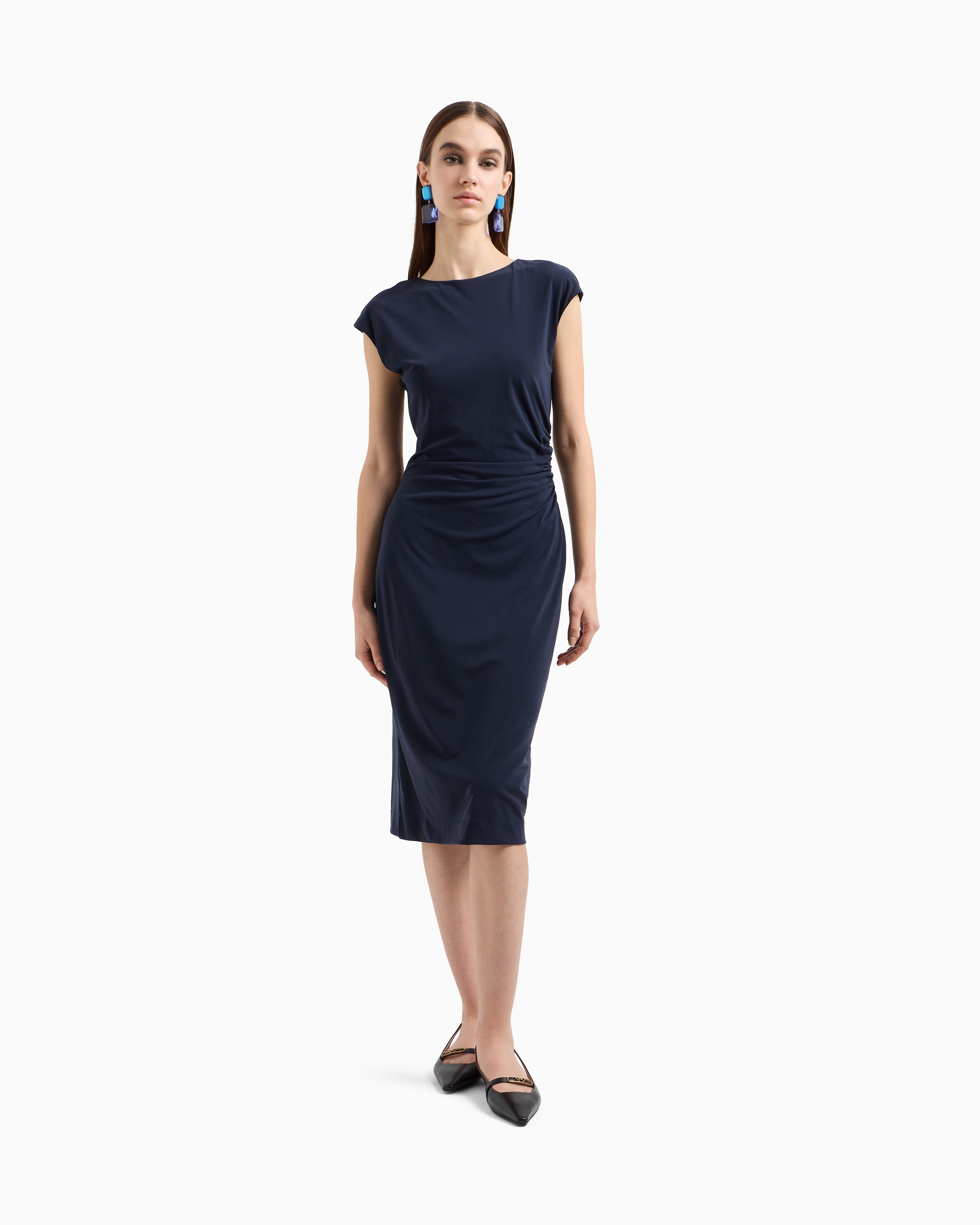ワンピース EMPORIO ARMANI Woman Dress Blue EW000768AF10010 UB115 7665AB abito donna ARMANI COLLEZIONI vestito blue dress