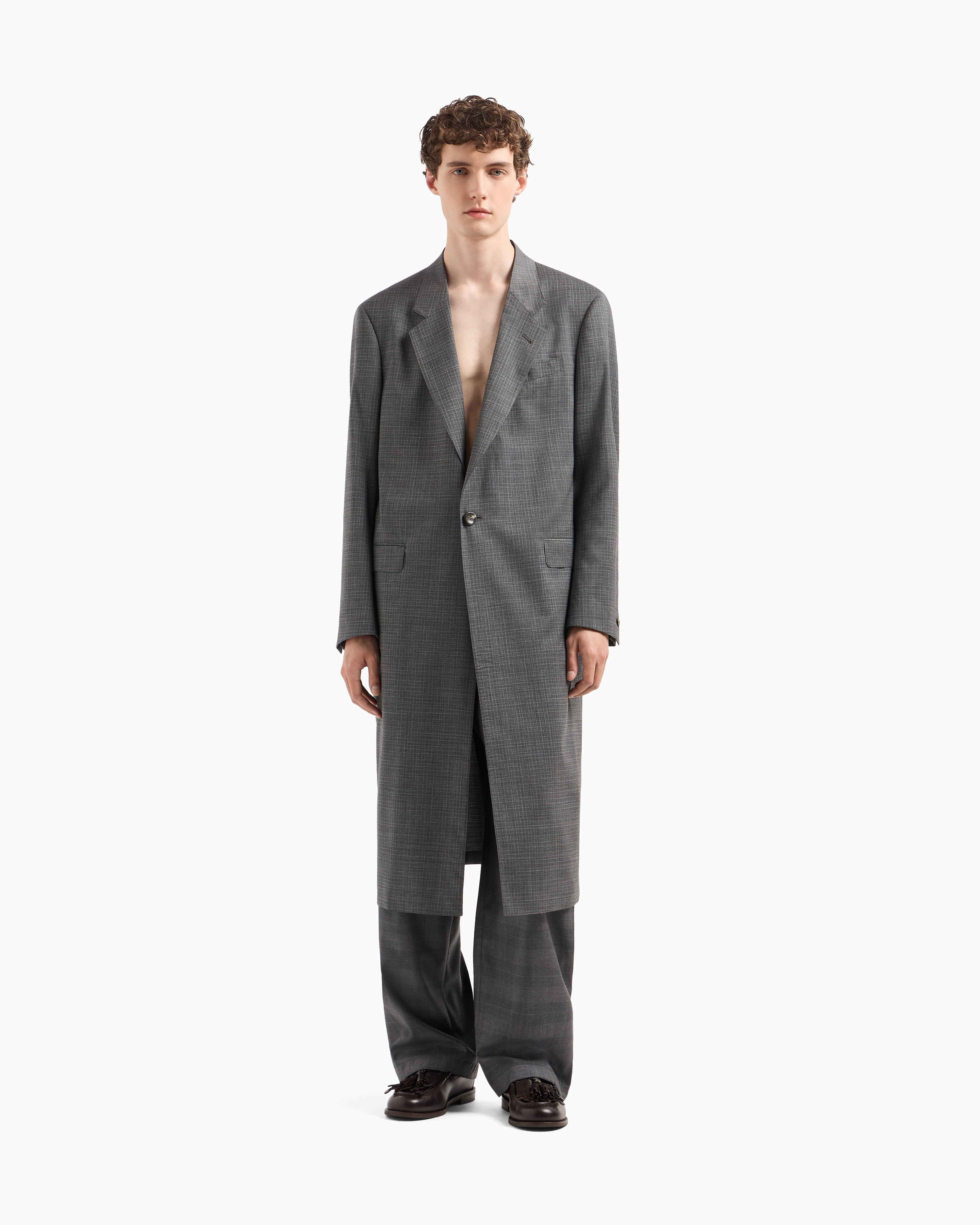 EMPORIO ARMANI コート（その他） 茶 4105125A0024 メンズ コート |【公式】エンポリオ アルマーニ