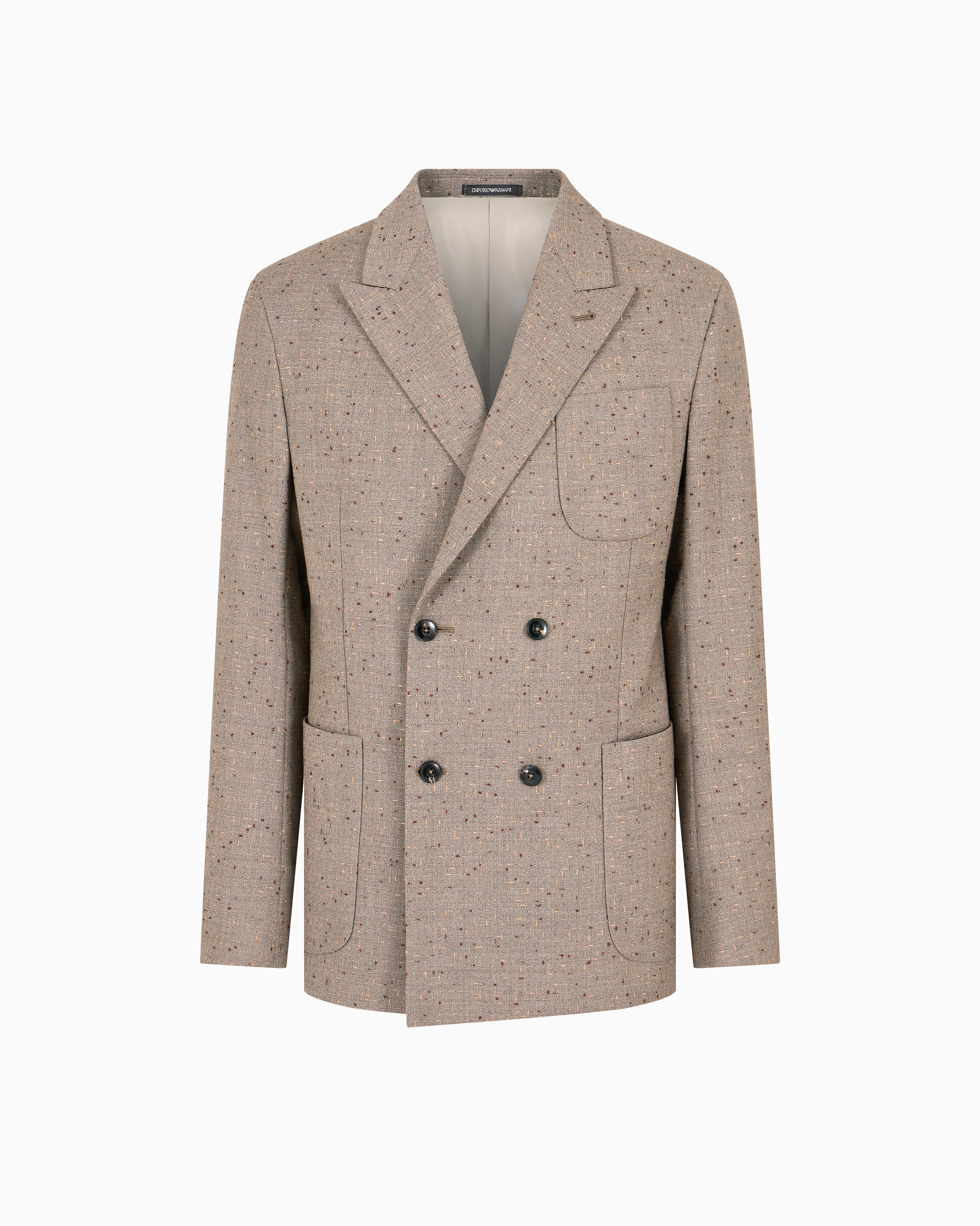 ボトムスその他 Giorgio Armani Double-Breasted Virgin Wool Blazer, Brown, Giorgio Armani double-breasted Wool Suit | Neutrals | FARFETCH