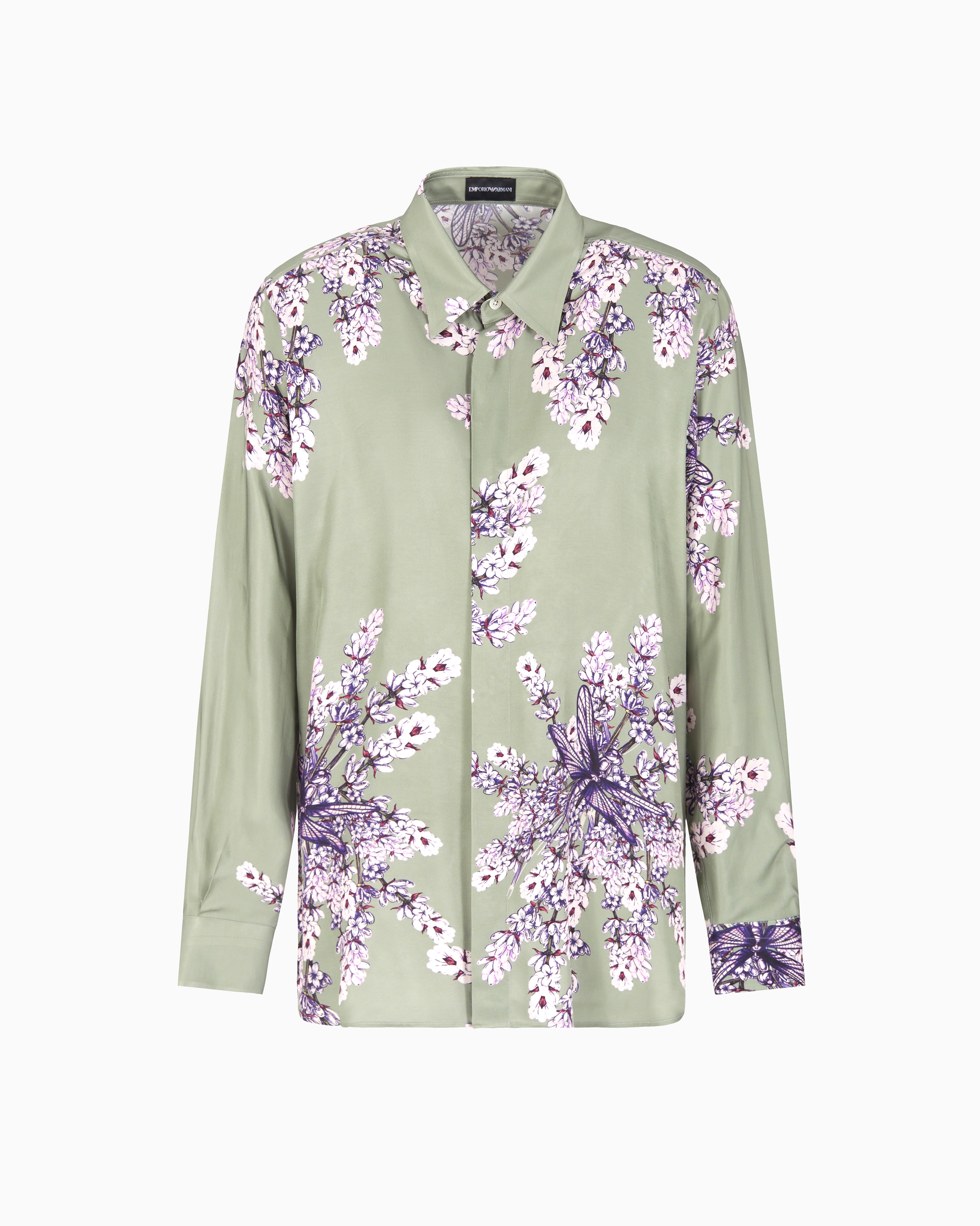 【flowerさま】Giorgio Armani ライトグレー EMPORIO ARMANI (エンポリオアルマーニ) フラワープリント