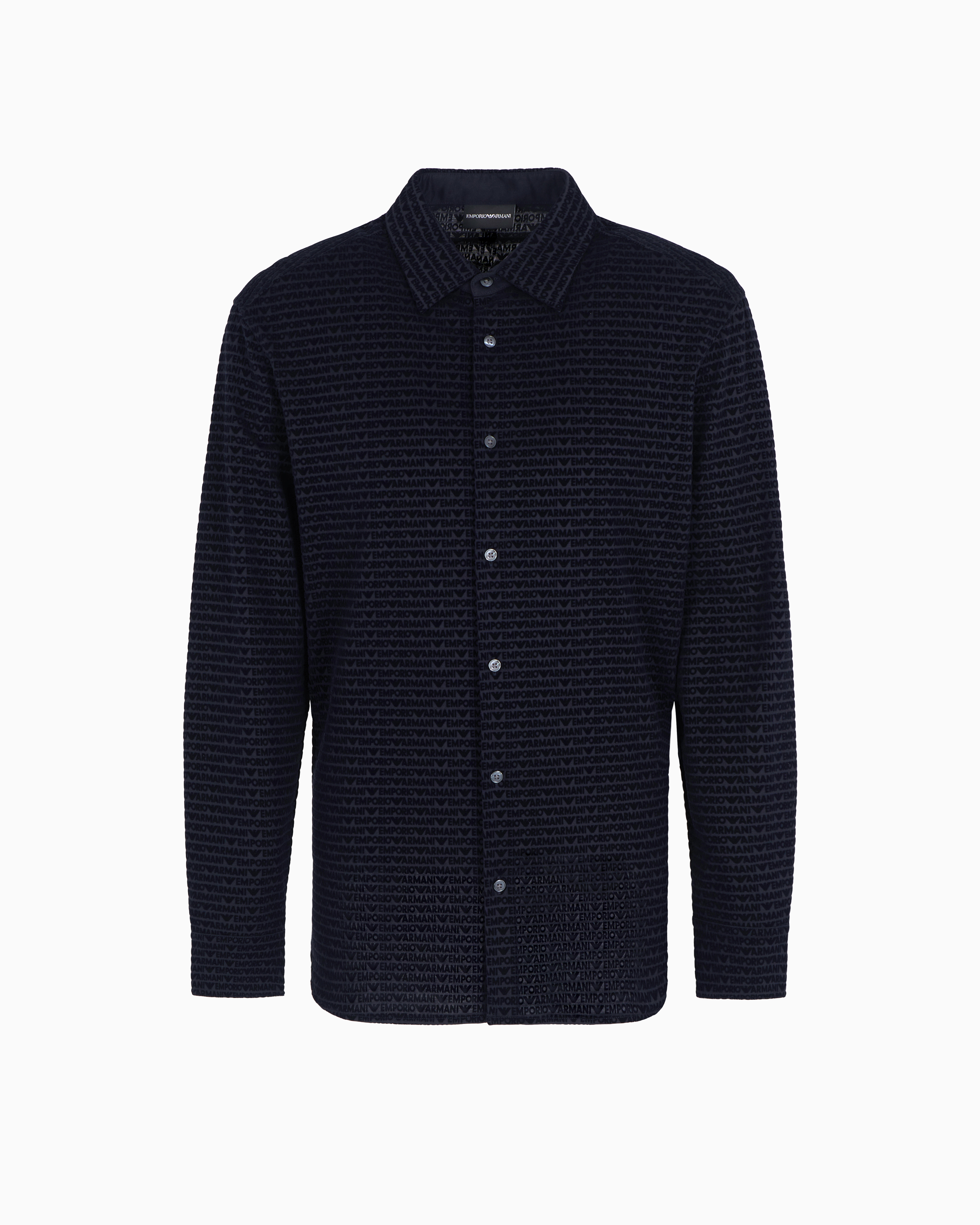 EMPORIO ARMANI ダークブルー 長袖シャツ M ARMANI EXCHANGE シャツ 「A|X アルマーニ エクスチェンジ