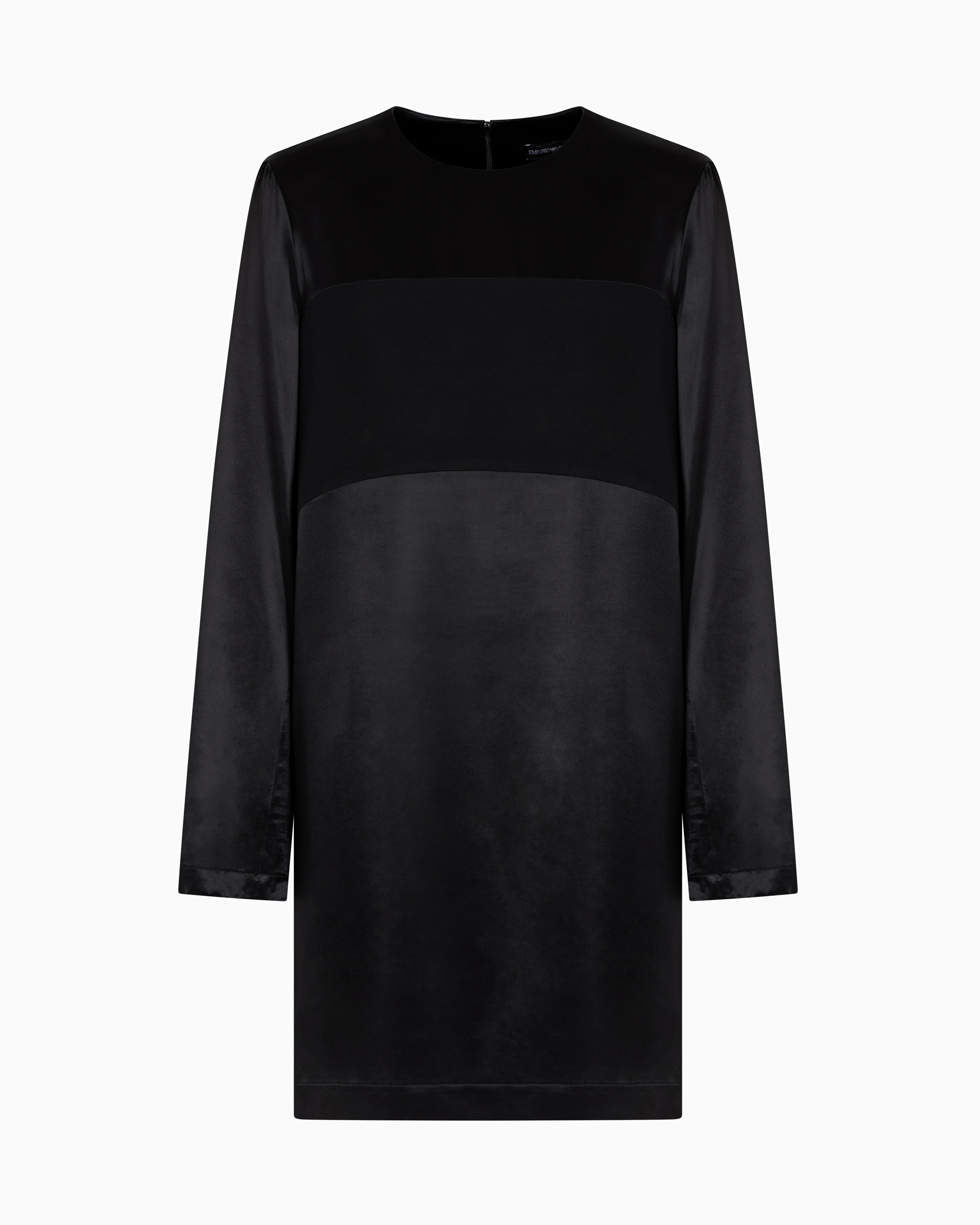 Emporio Armani - Dawn to Dusk satin dress, Woman, Black, Size: