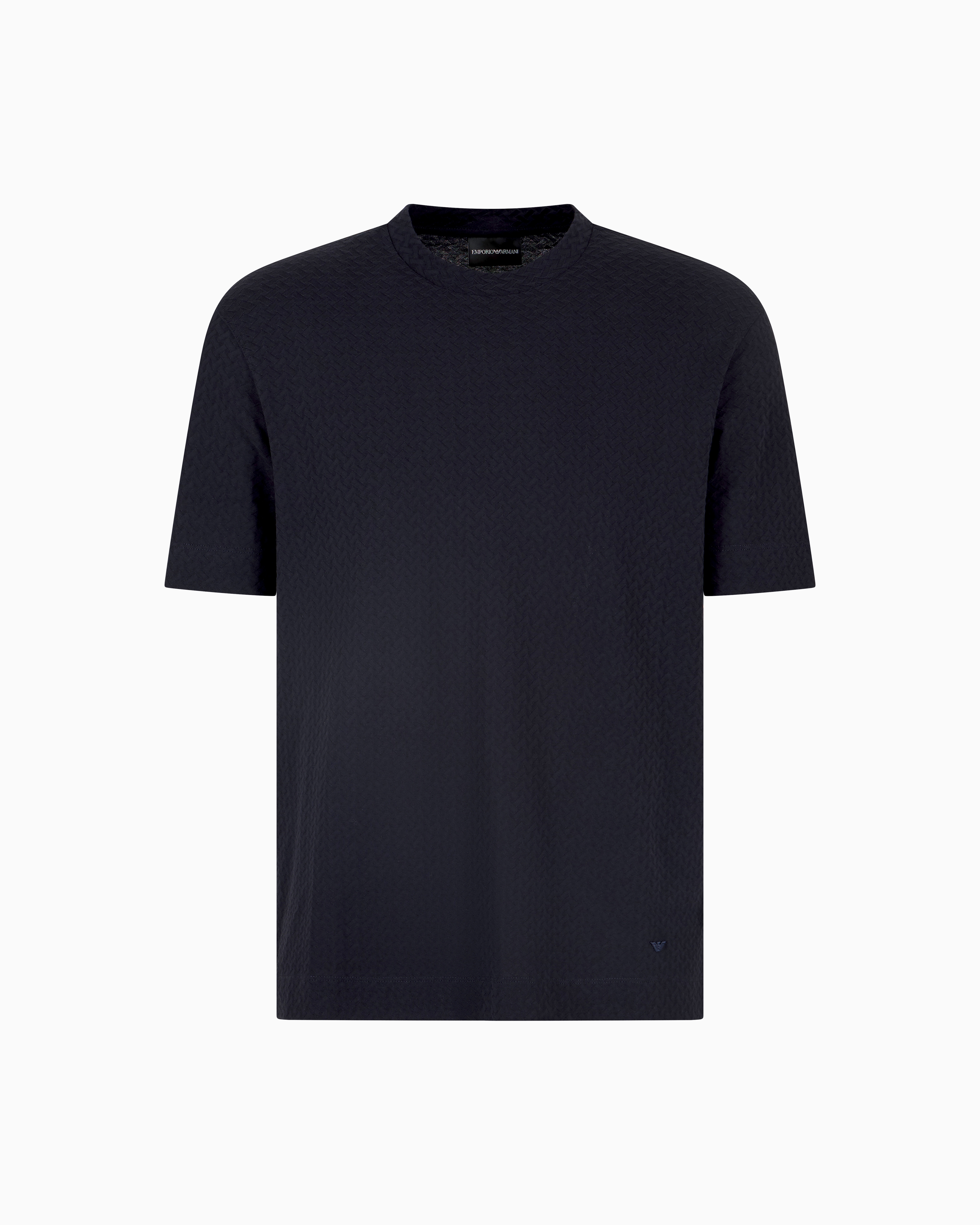 ASV US Exclusive jacquard jersey T-shirt | Emporio Armani