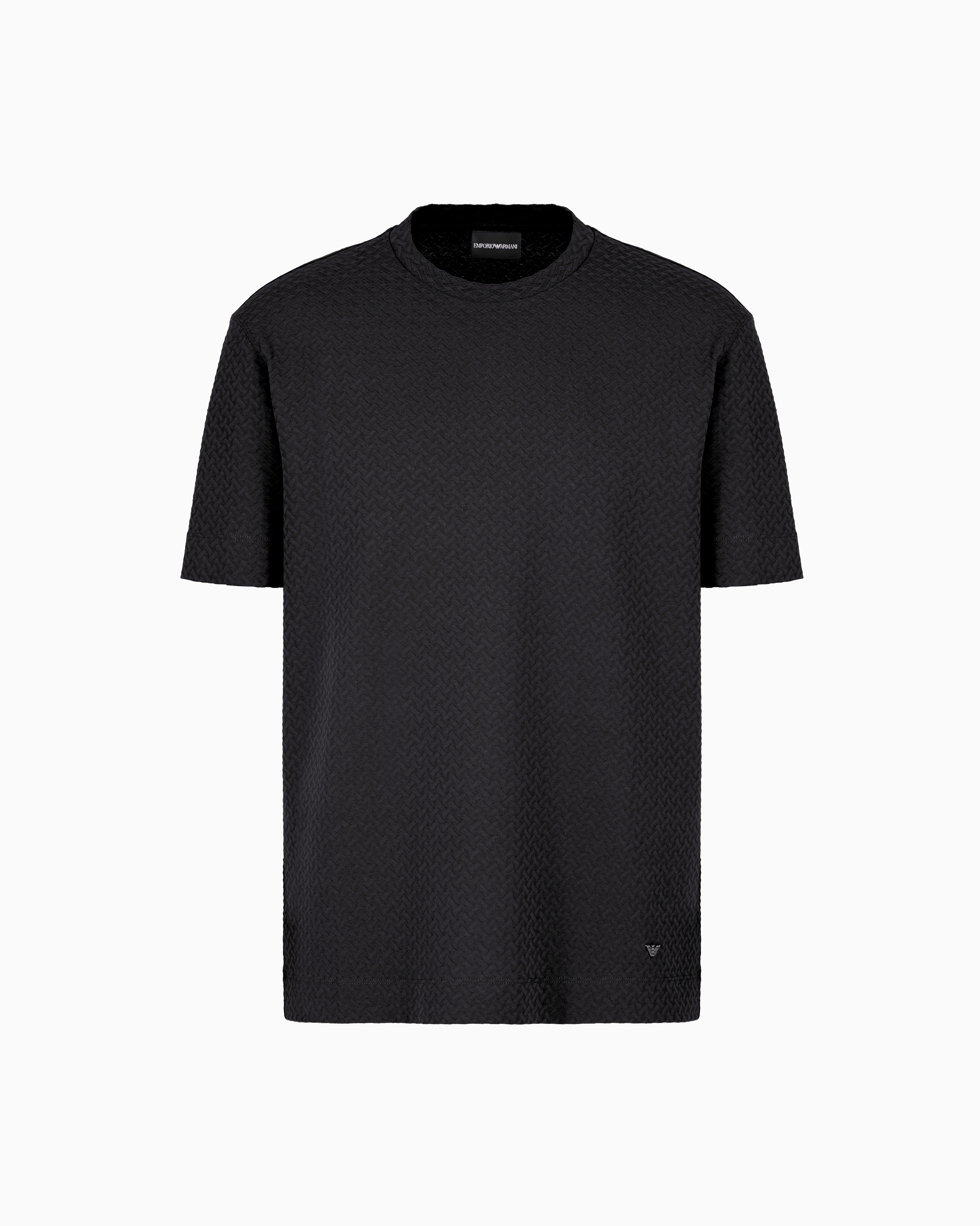 Tシャツ・カットソー EMPORIO ARMANI SS25 SHIRT (EM001537 AF14130 U0003) Emporio Armani EA7 Men's Large Graphic Design T-Shirt 3ZPT39