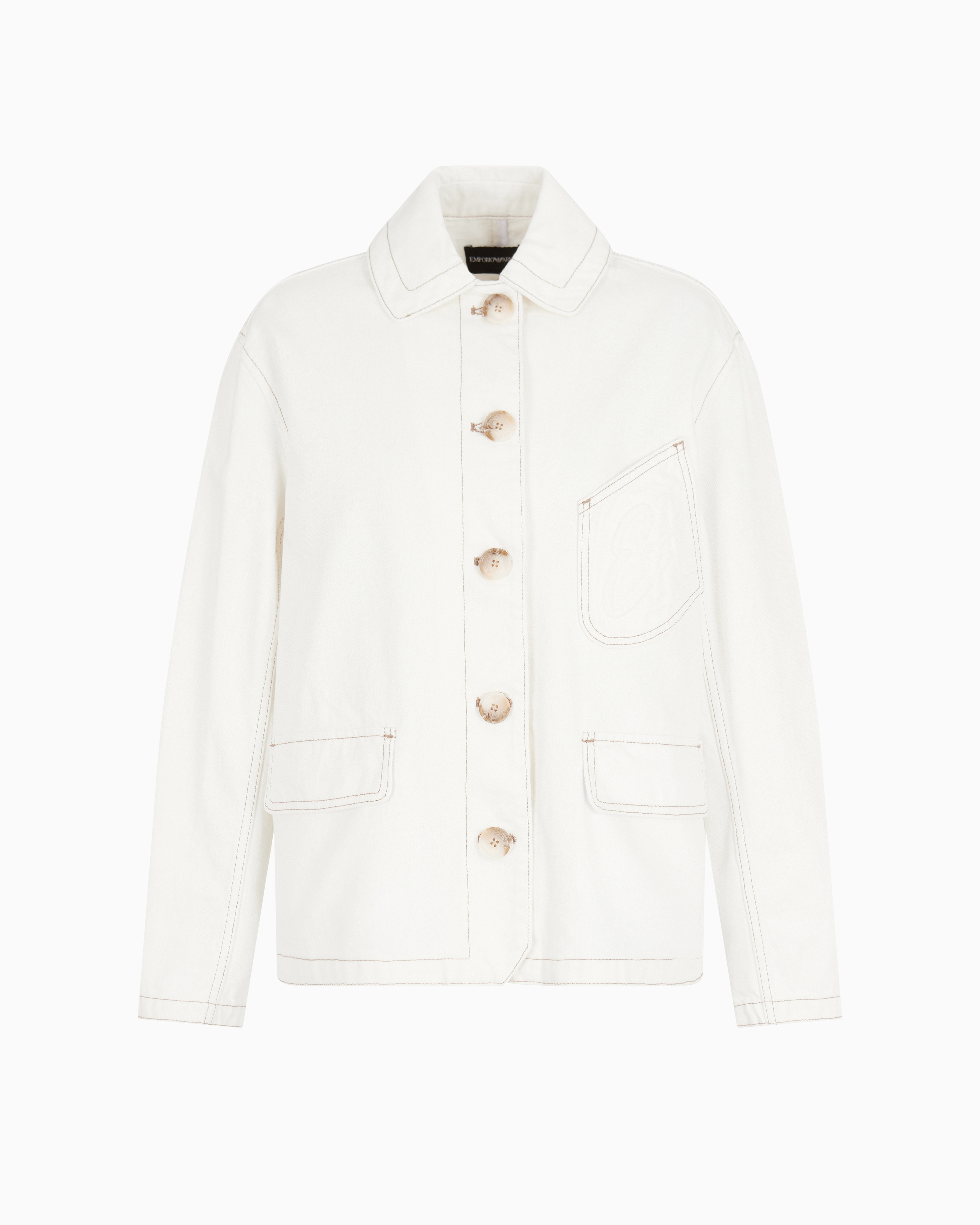 ジャケット EMPORIO ARMANI Woman Jacket White EW000726AF12426 U0006 Women's Outerwear: Coats and Jackets | Emporio Armani