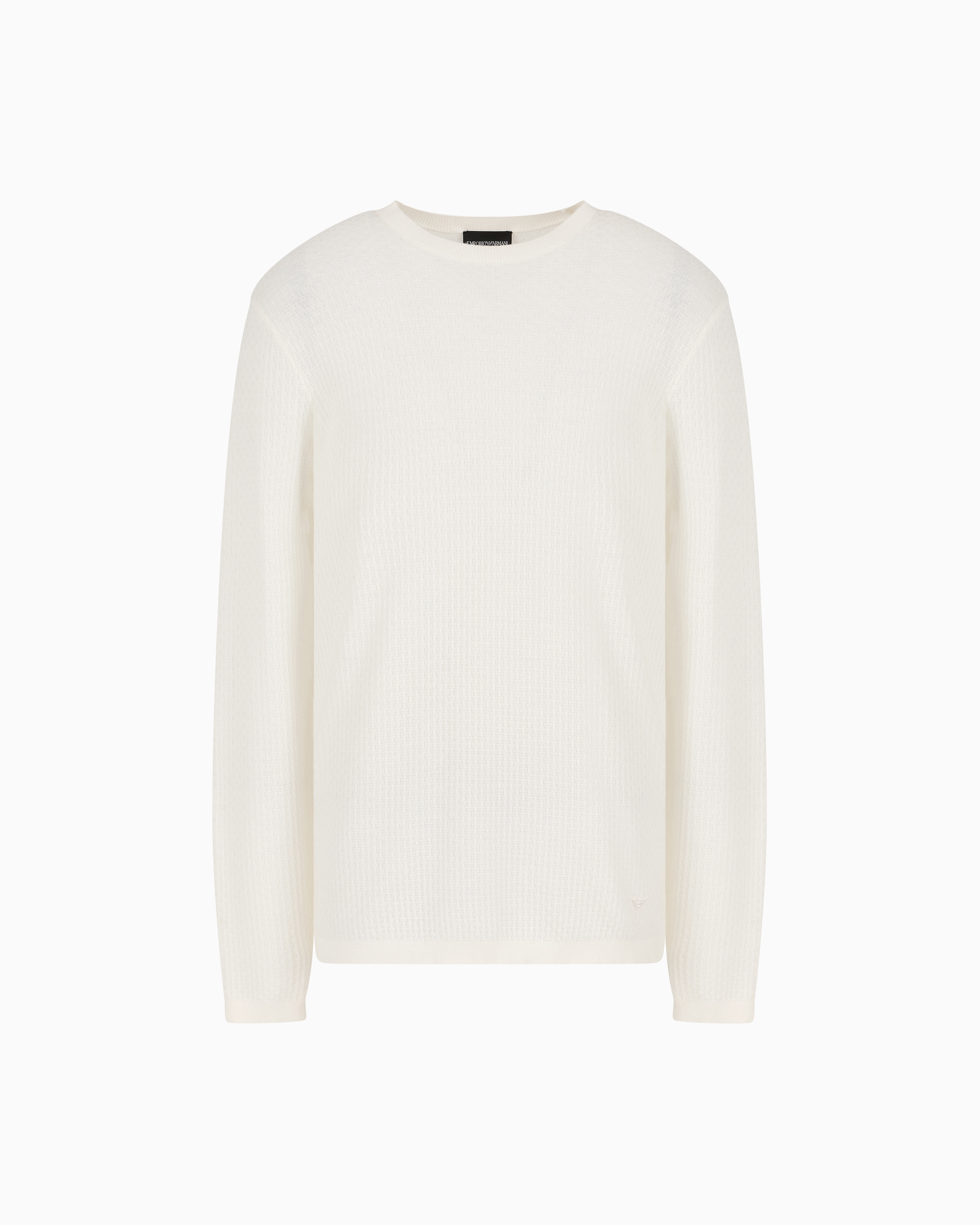 セーター バージンウール エンボスジャカードパターン | Emporio Armani