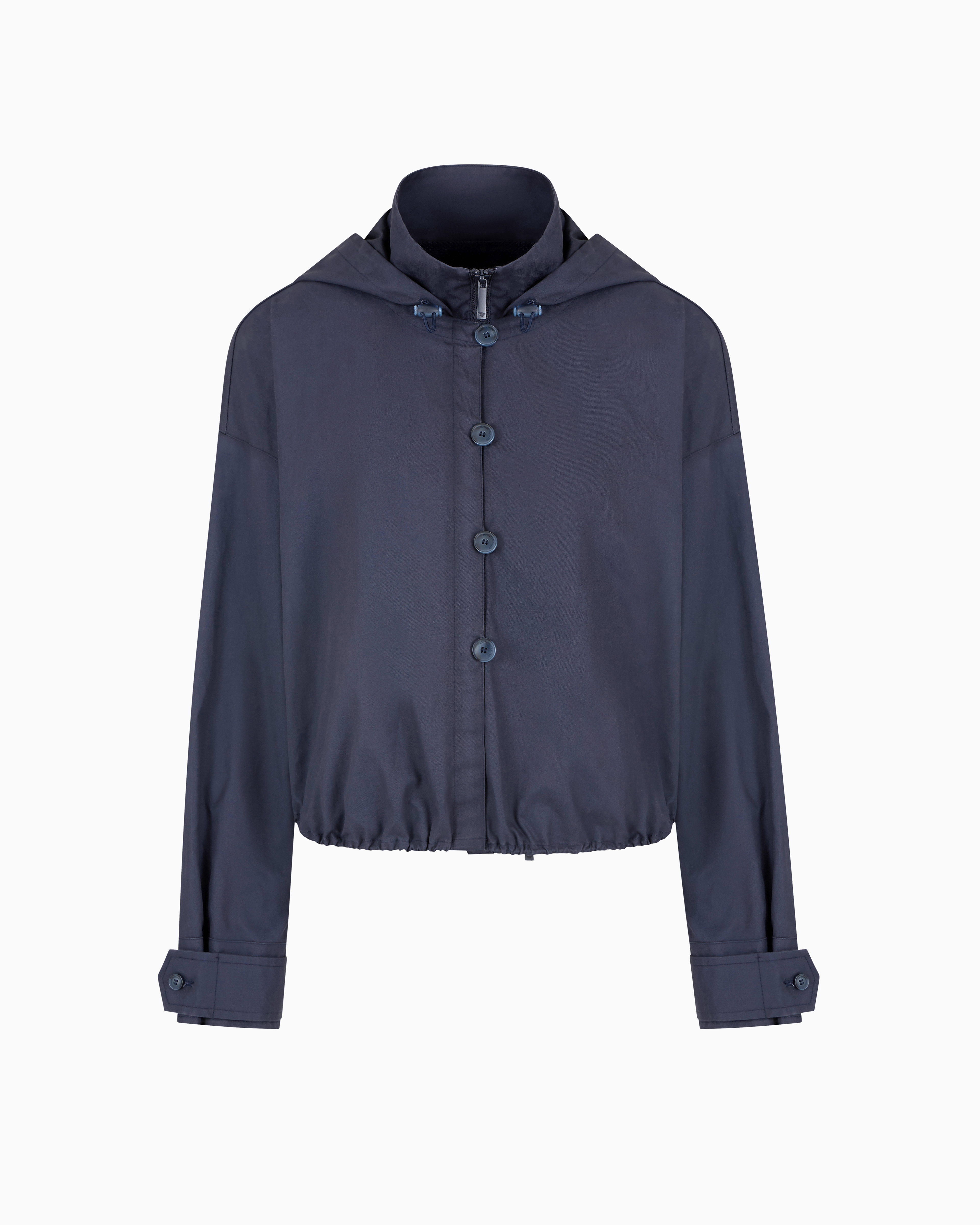 Emporio Armani - Pima gabardine 3-in-1 blouson, Woman, Blue, Size: