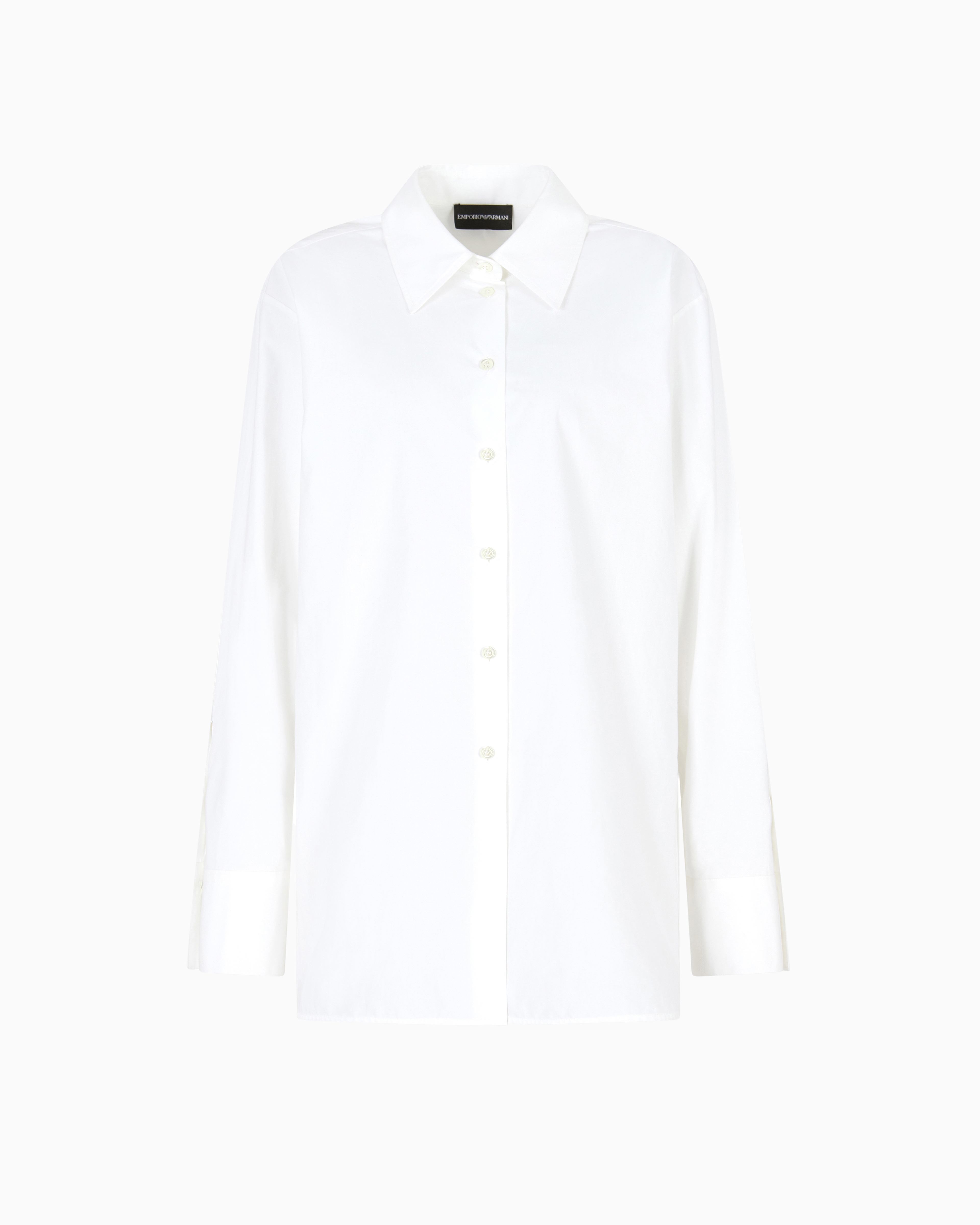 Emporio Armani - Dawn to Dusk cotton poplin shirt, Woman, White, Size: