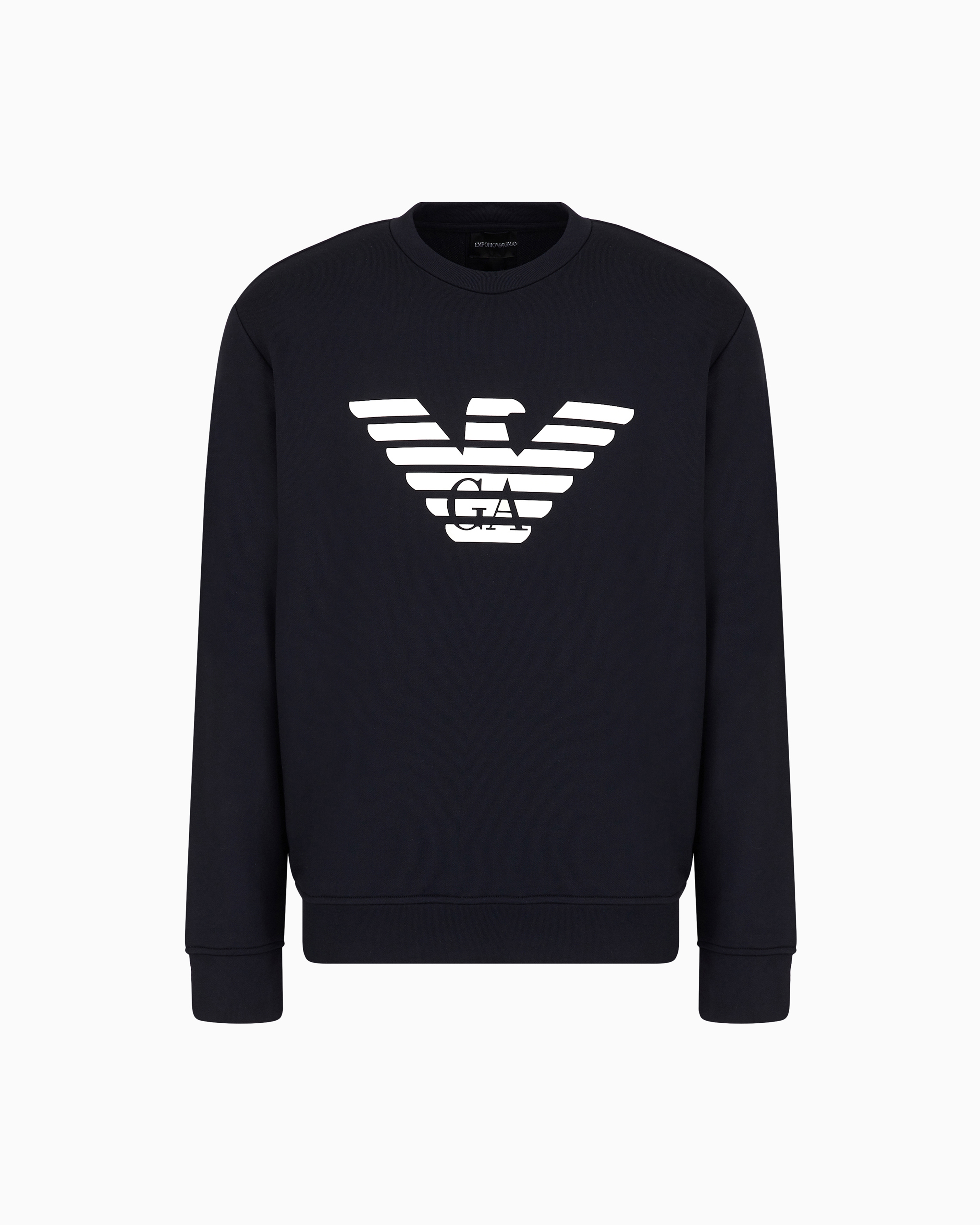 Emporio Armani◆スウェットシャツ モダール混紡 ロゴプリント スウェットシャツ モダール混紡 ロゴプリント | Emporio Armani