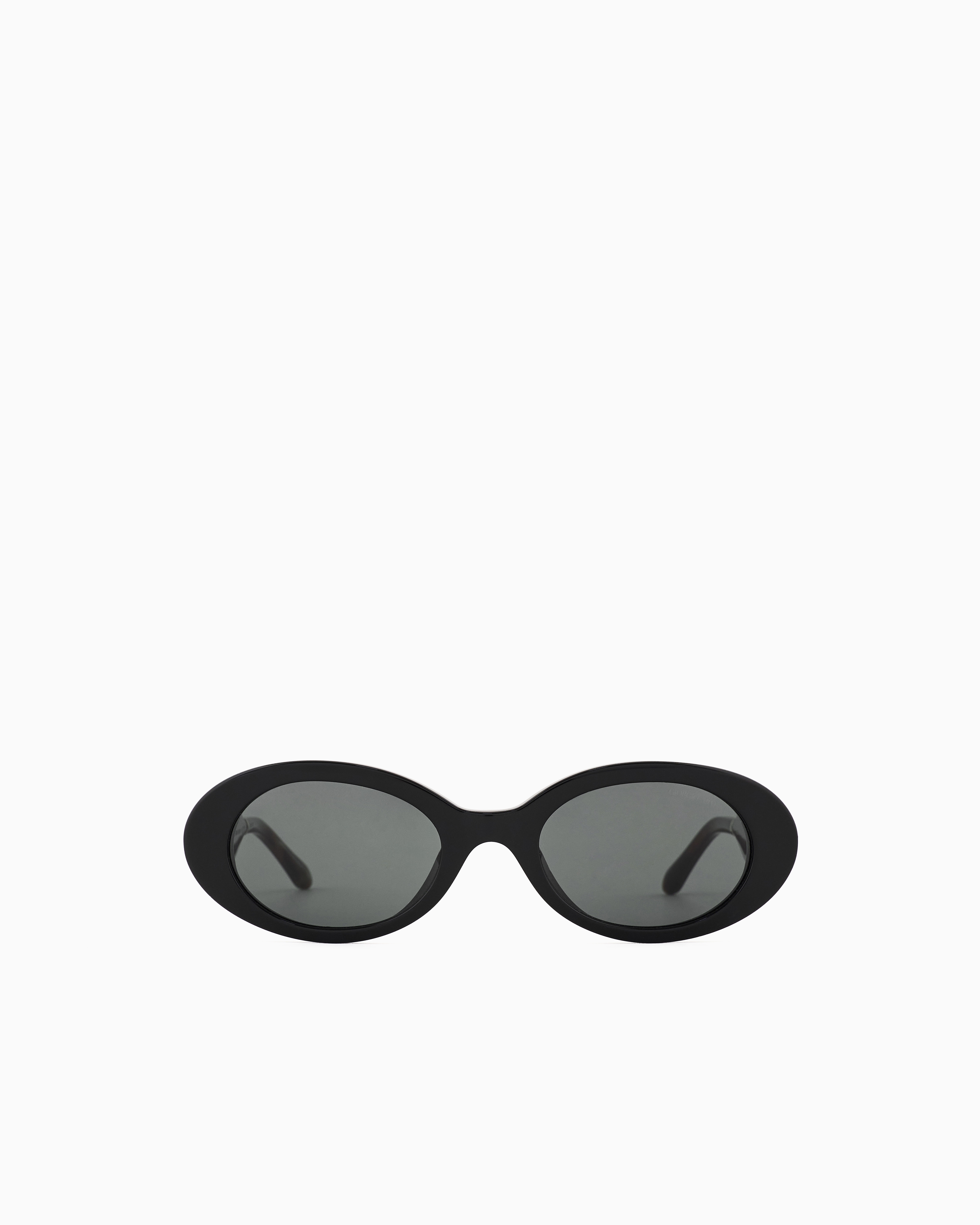 Giorgio Armani Oval Women's Sunglasses In Black