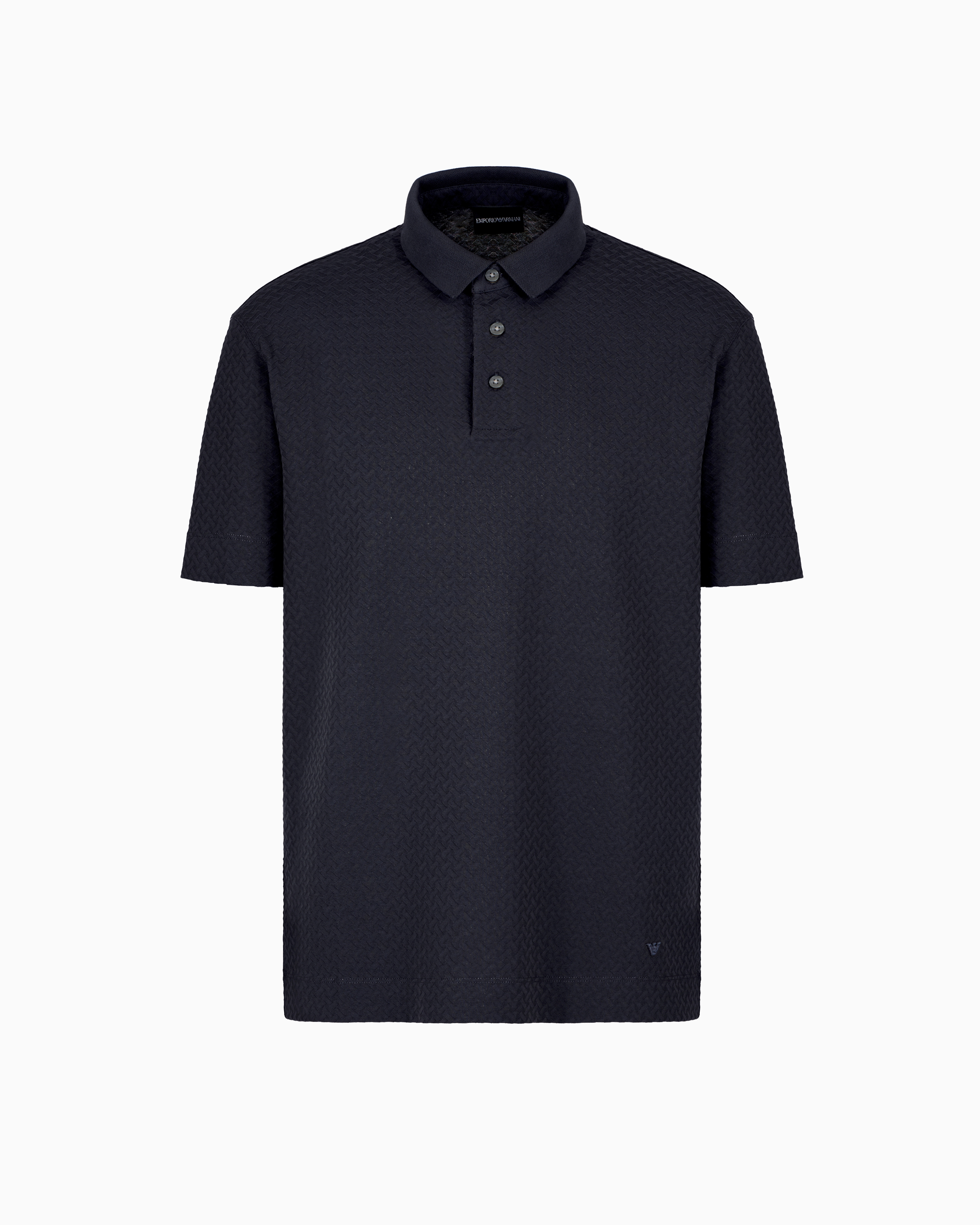 Tシャツ・カットソー EMPORIO ARMANI SS25 POLO SHIRT (EM001295 AF10762 FB257) US Exclusive jacquard jersey polo shirt | Emporio Armani