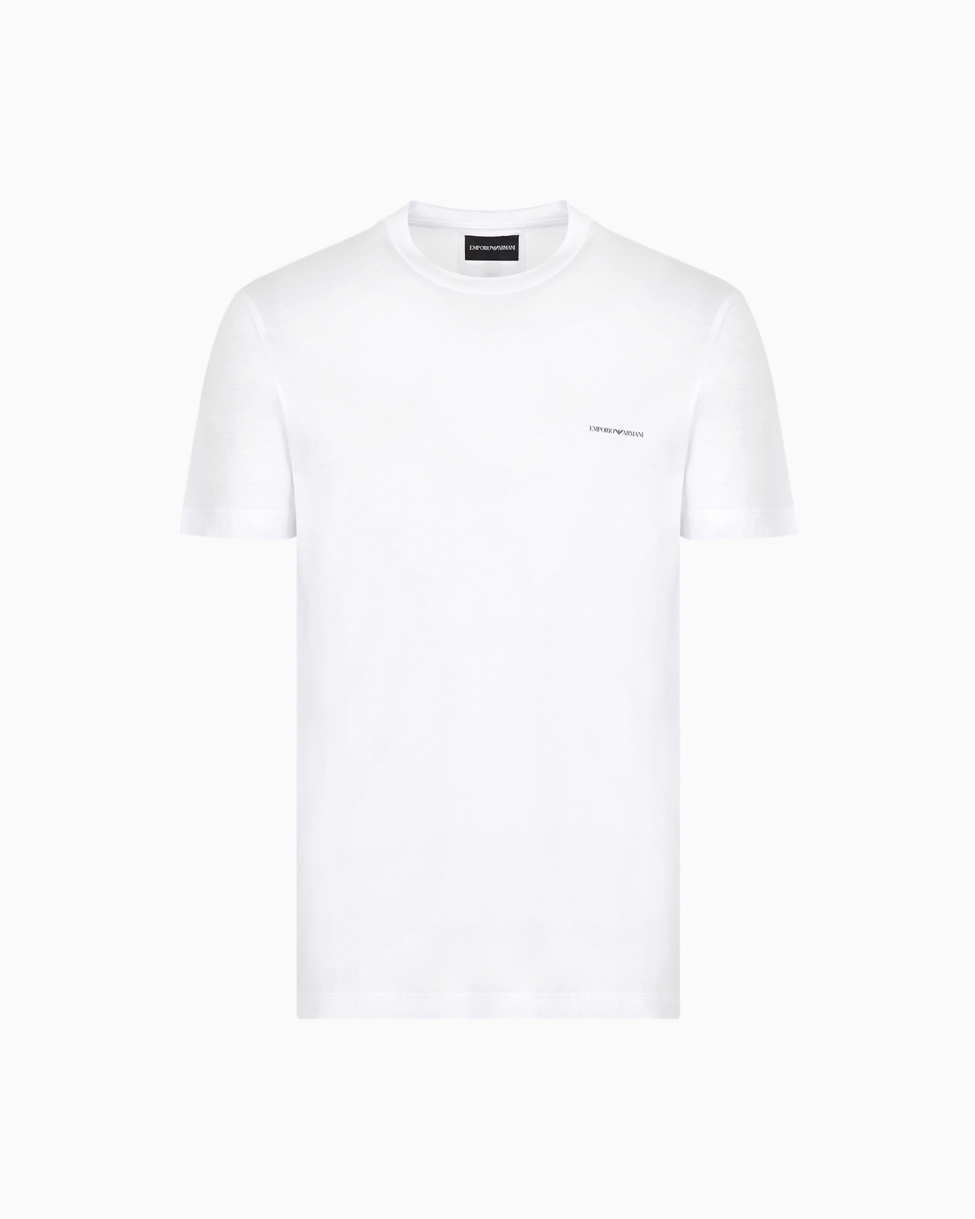 ASV Lyocell blend jersey T-shirt with micro logo lettering
