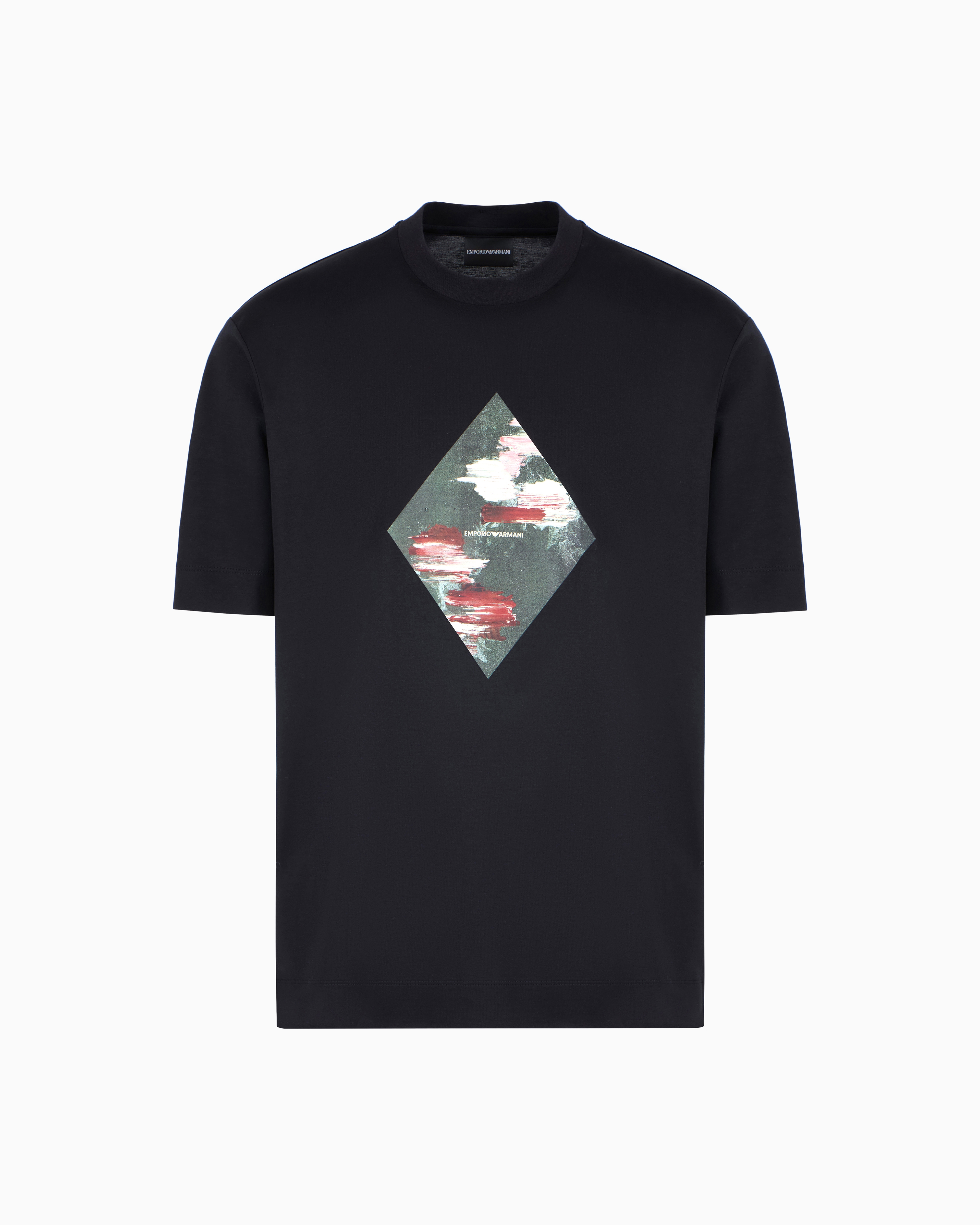 Emporio Armani - ASV Lyocell blend jersey oversized T-shirt