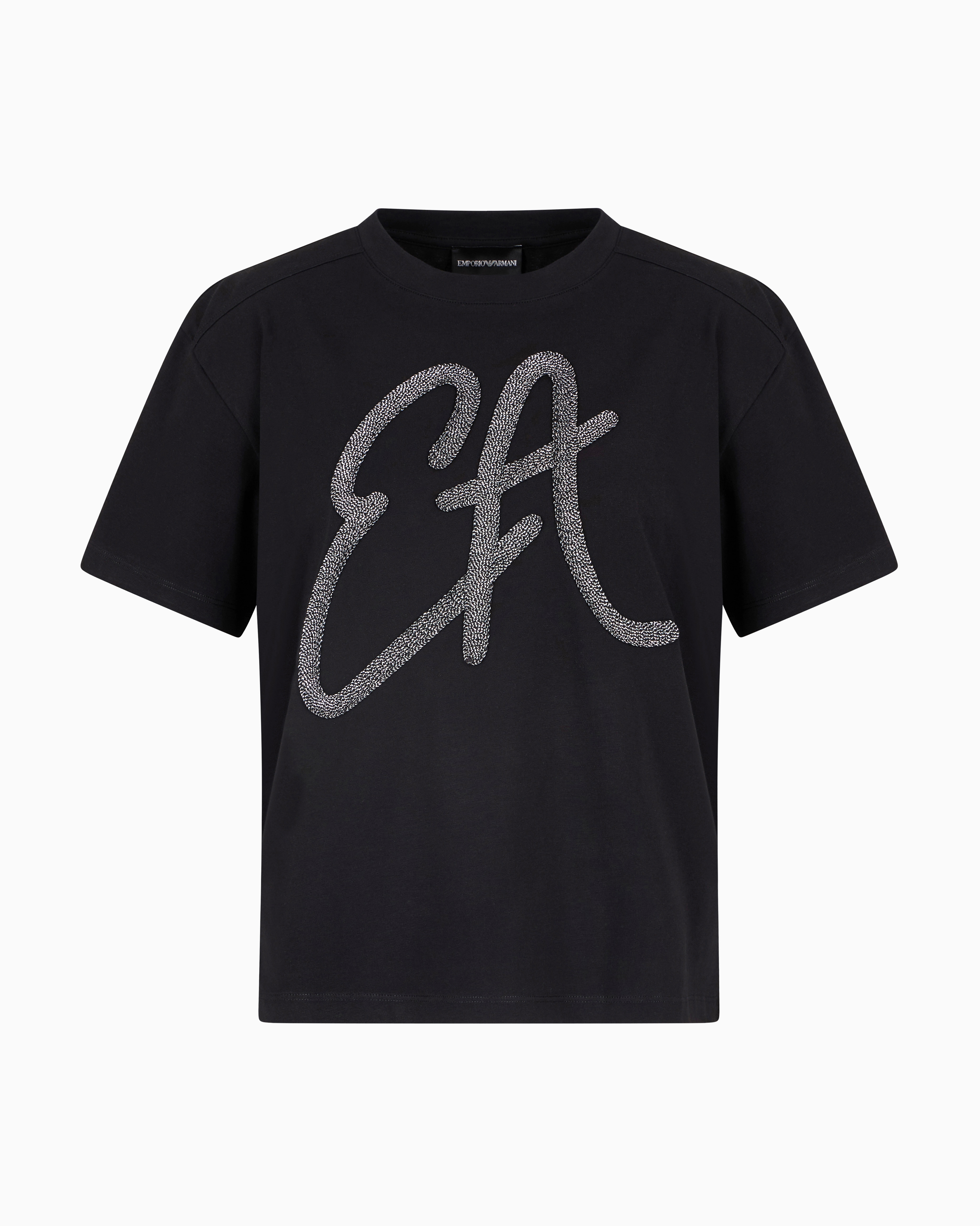 [EMPORIO ARMANI UW] 3DロゴグラフィックコットンTシャツ EMPORIO ARMANI UW] 3DロゴグラフィックコットンTシャツ