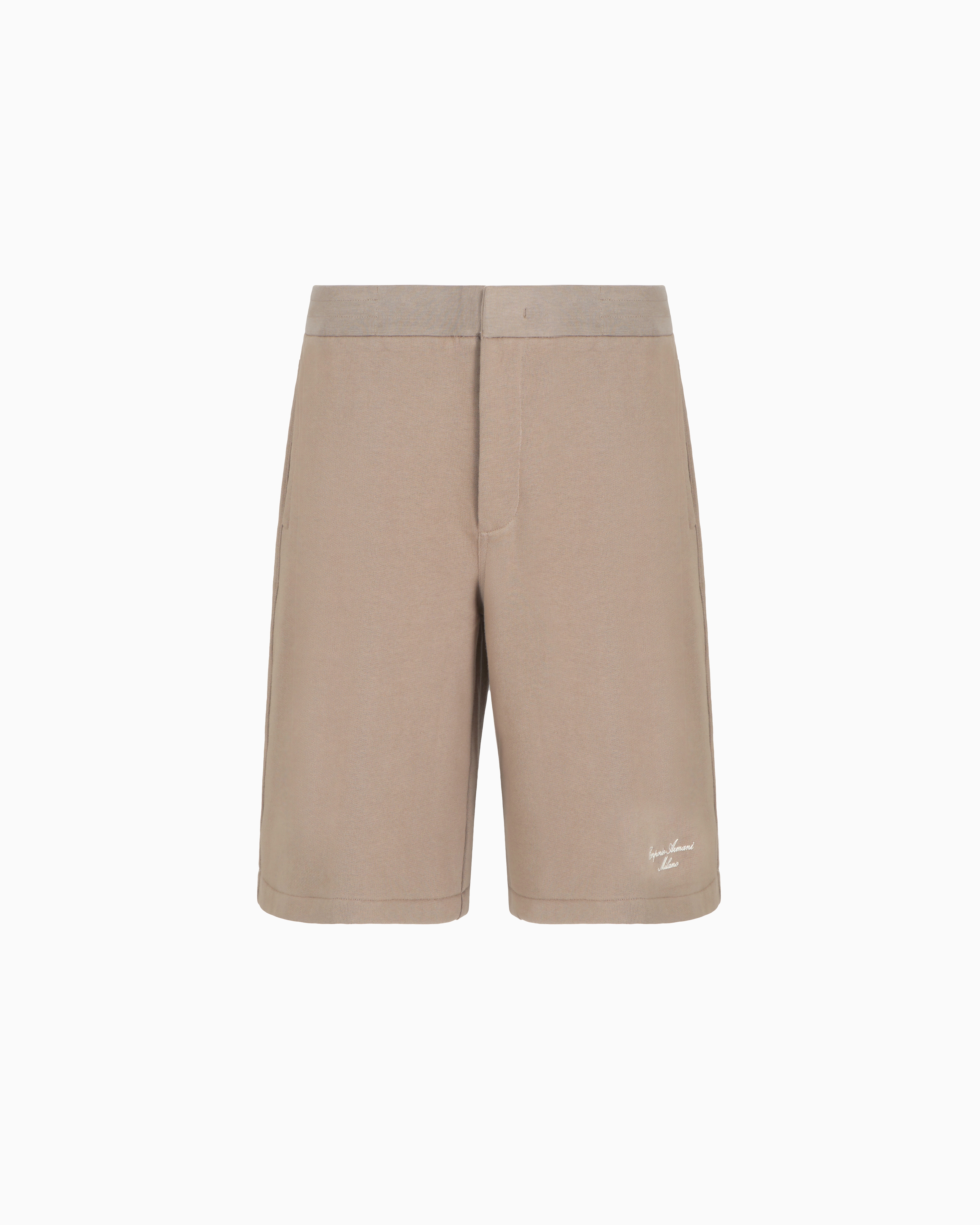ハーフ・ショートパンツ EMPORIO ARMANI BROWN MODAL BLEND BERMUDA SHORTS undefined