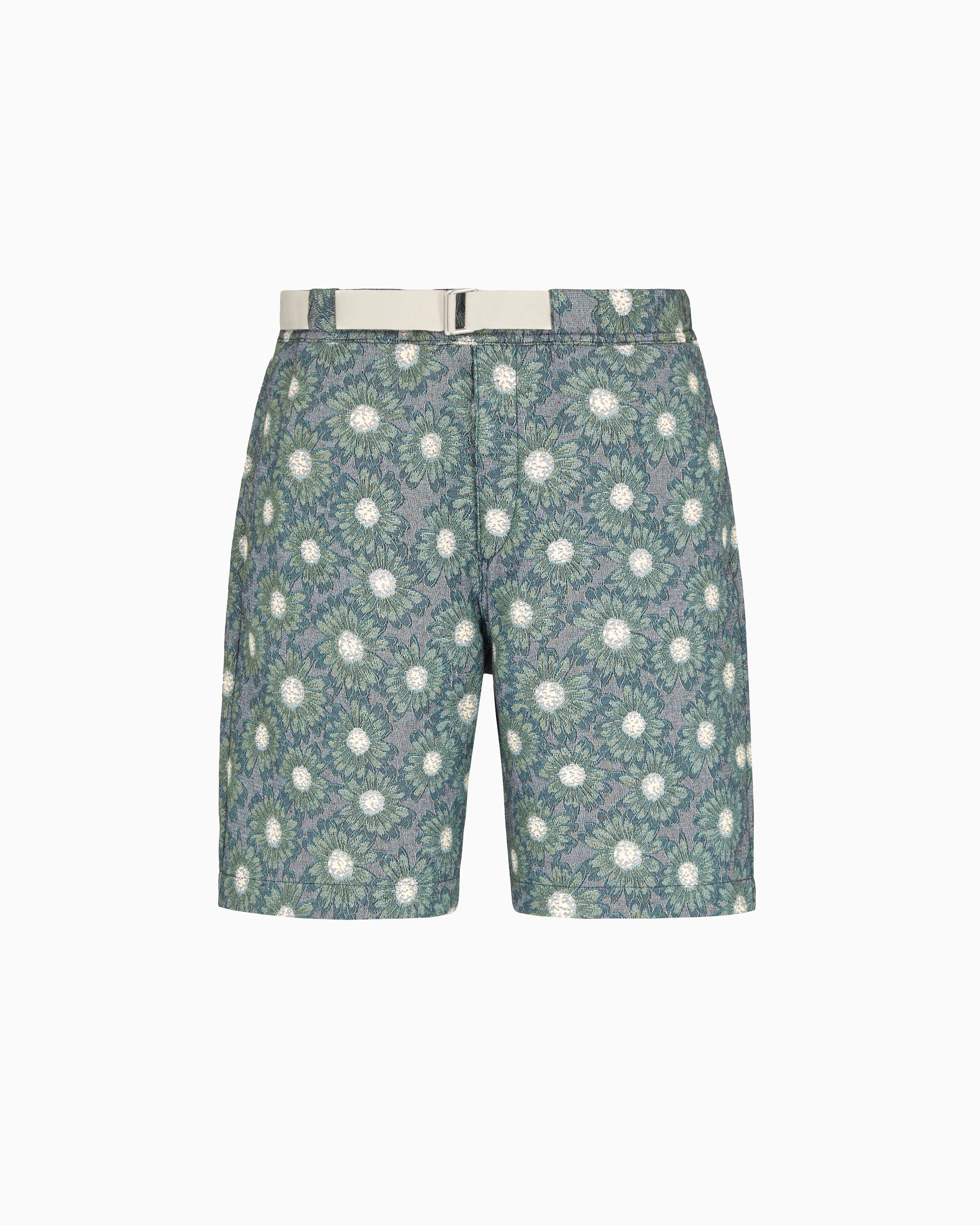 ★ODOR★ Rush bermuda pants P0000FSV Bermuda shorts in jacquard with all-over daisies from the