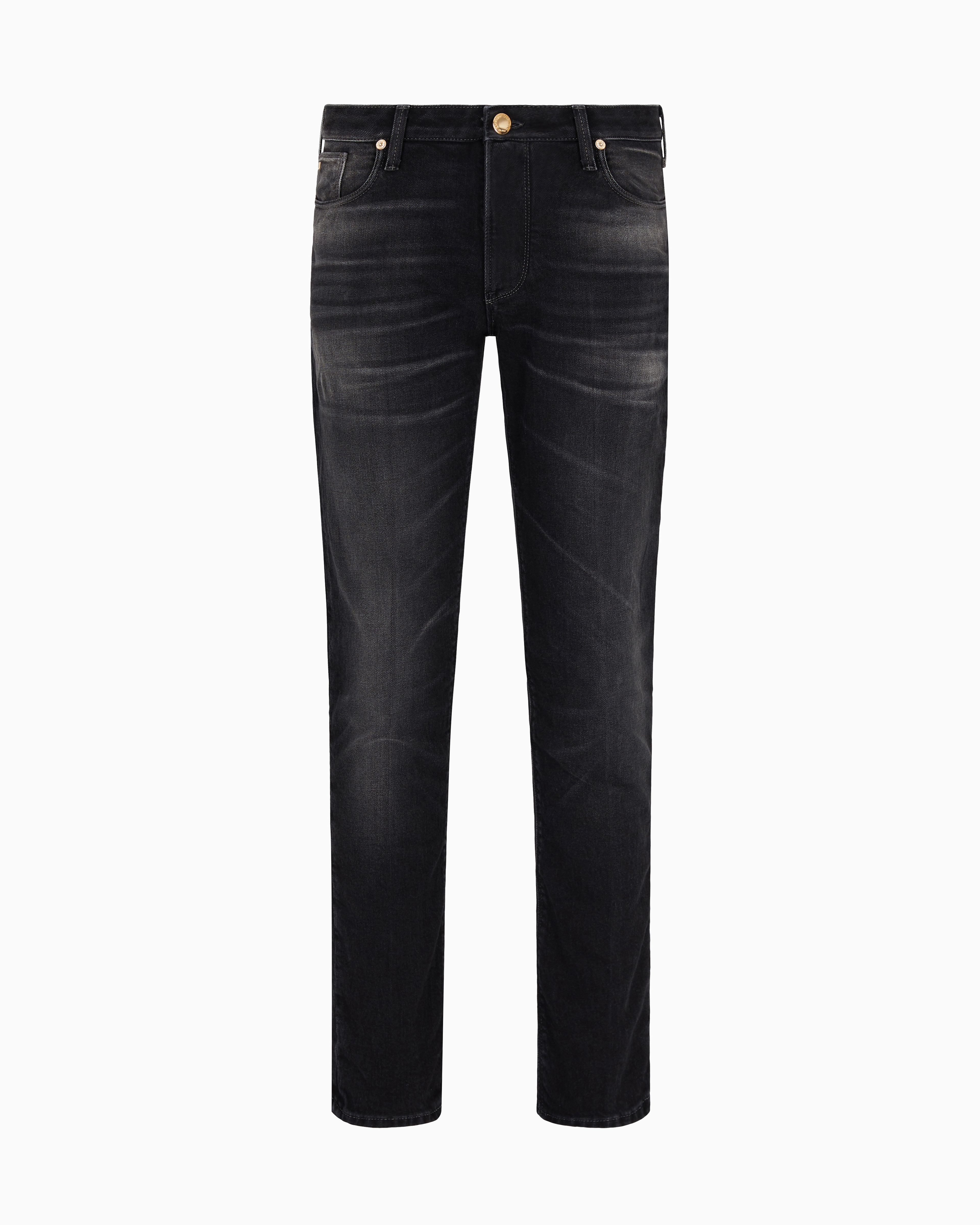 Emporio Armani - Slim Jeans, Man, Blue, Size: