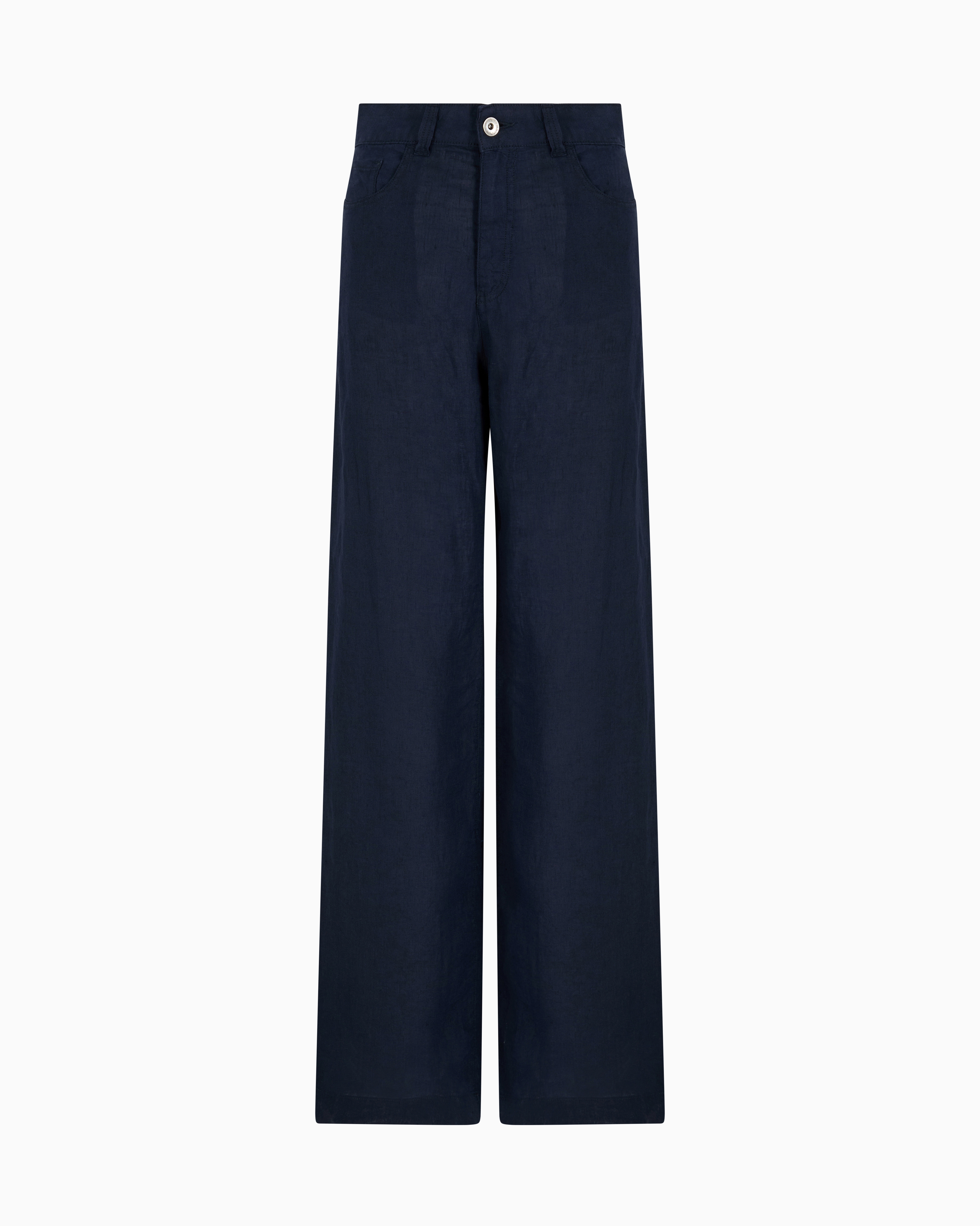 スーツ Emporio Armani basic trousers ASV palazzo trousers in waffle-weave technical fabric