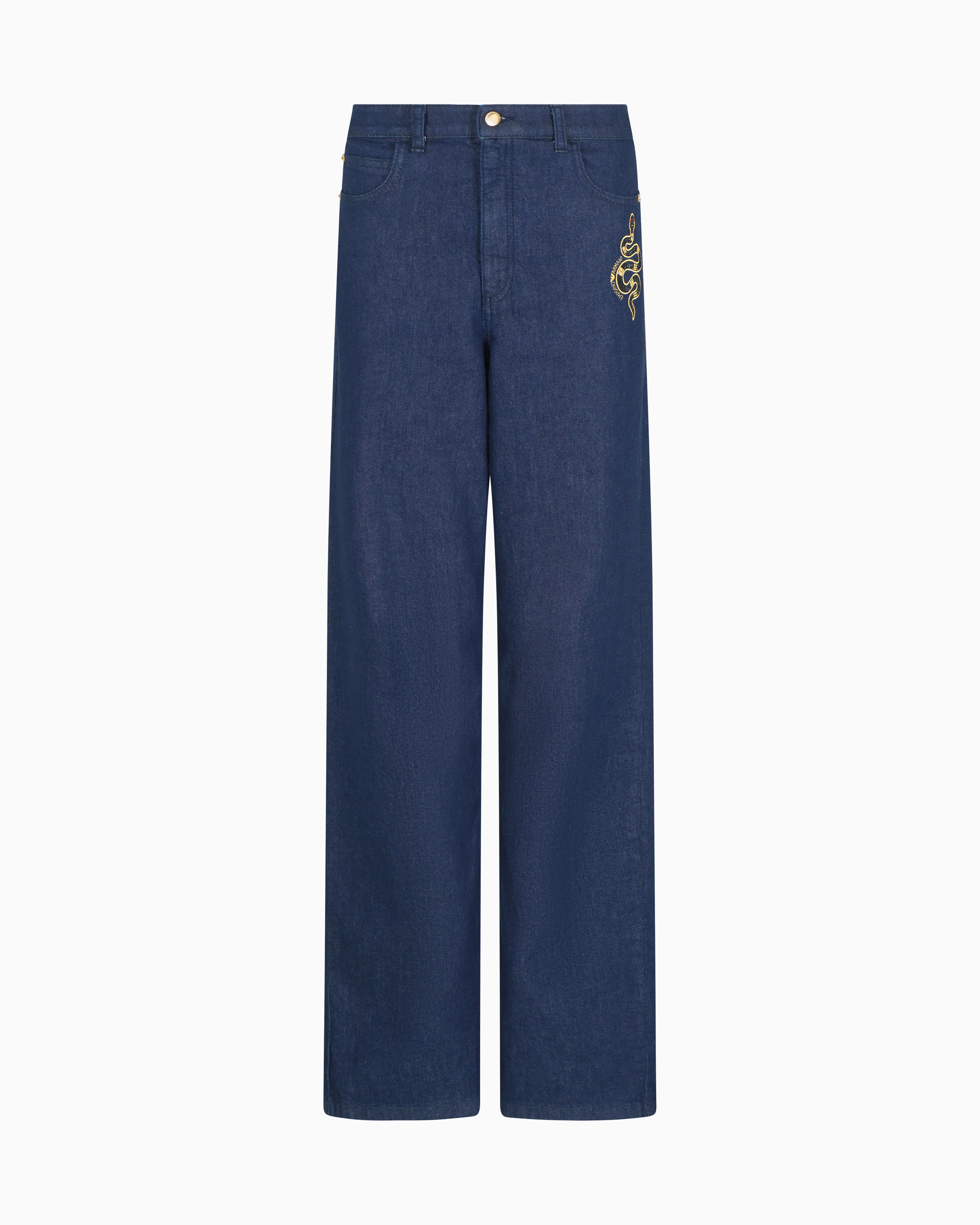 J4B medium-high waist and straight-leg denim jeans with