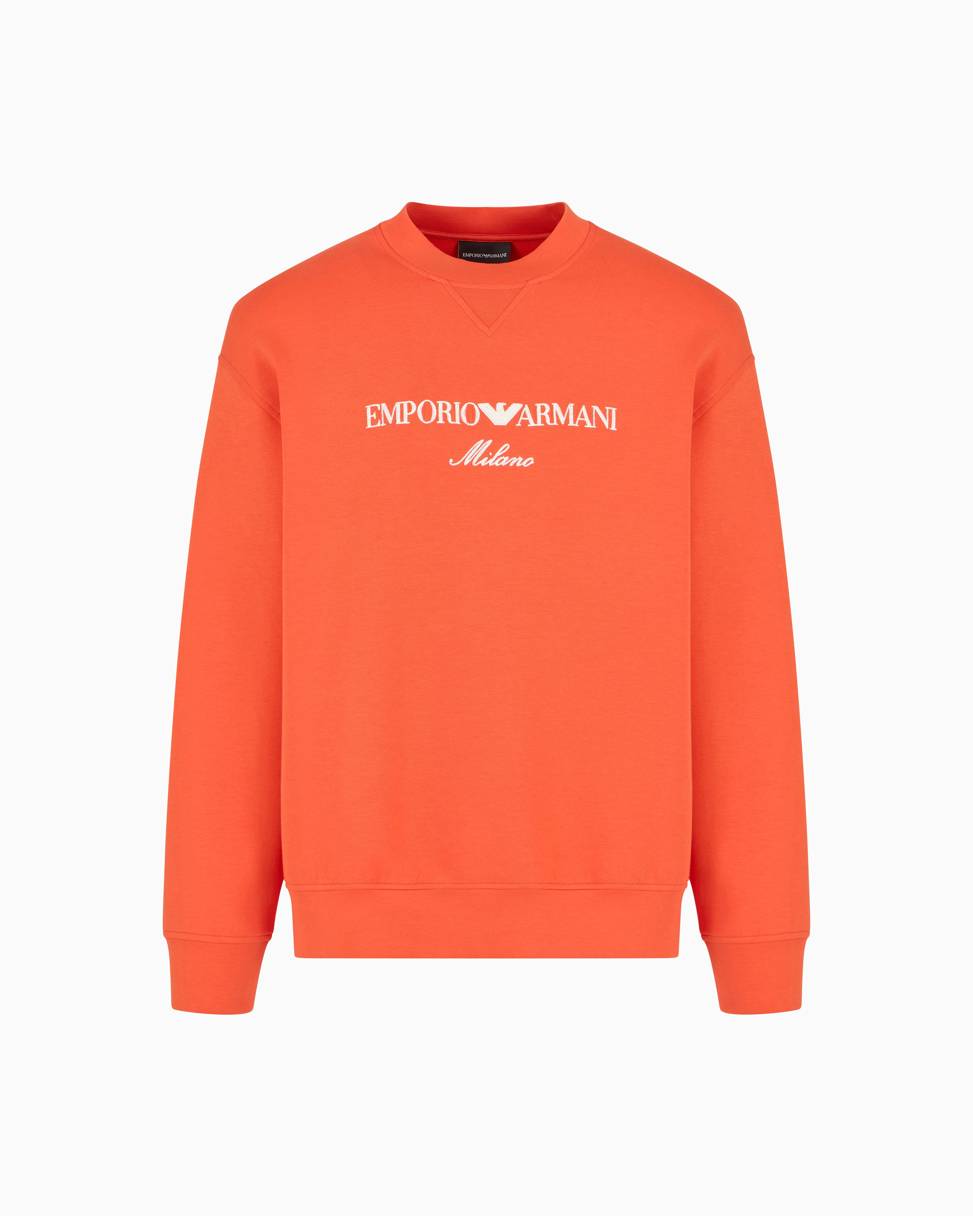 EMPORIO ARMANI▼ASV ジップアップ ジャージー スウェットシャツ ASV フルジップ スウェットシャツ リヨセル混紡ジャカード