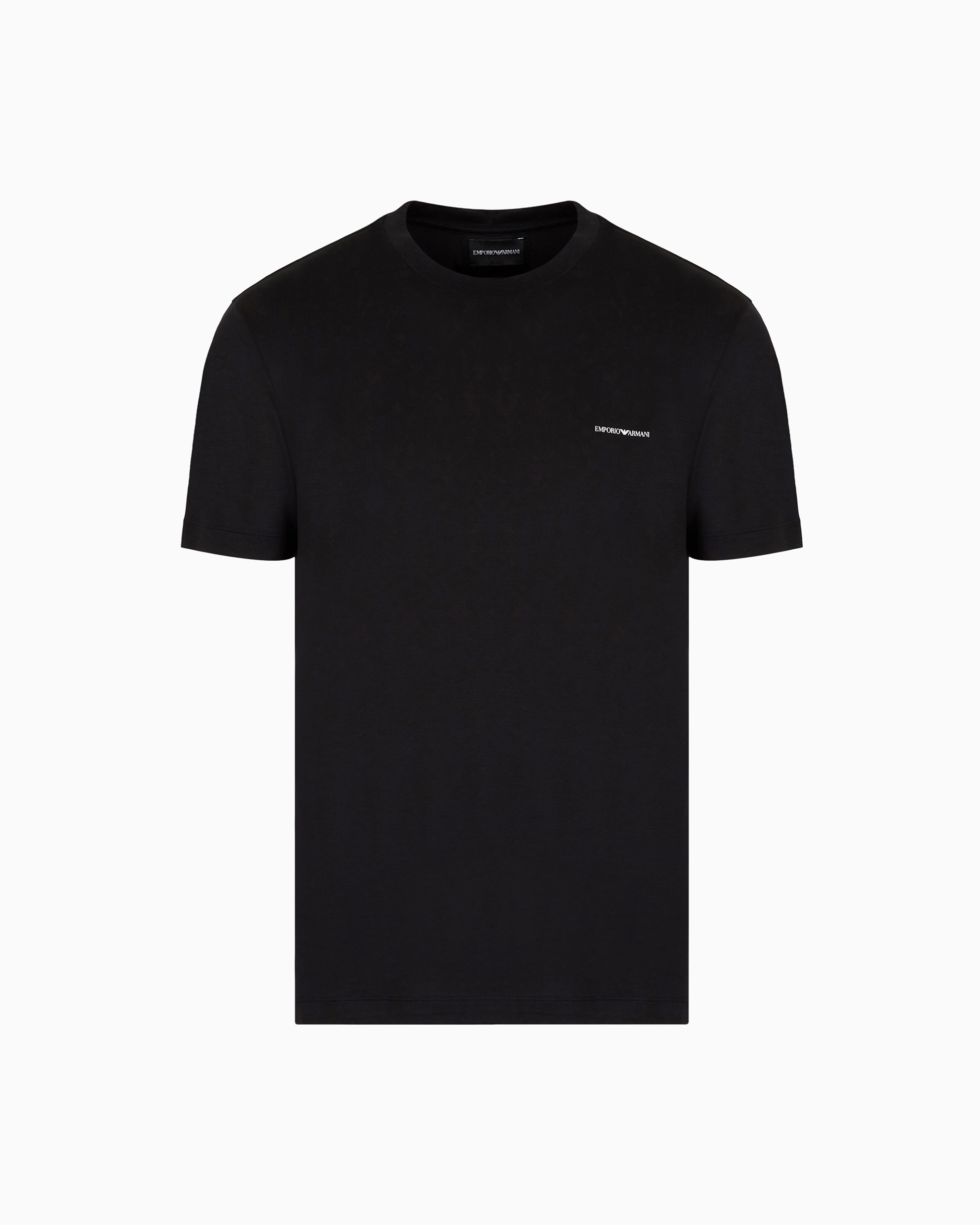 VIP【関税送料無料】希少 Giorgio Armani Cotton T-shirt Giorgio Armani Cotton T-shirt | Blue | FARFETCH TW