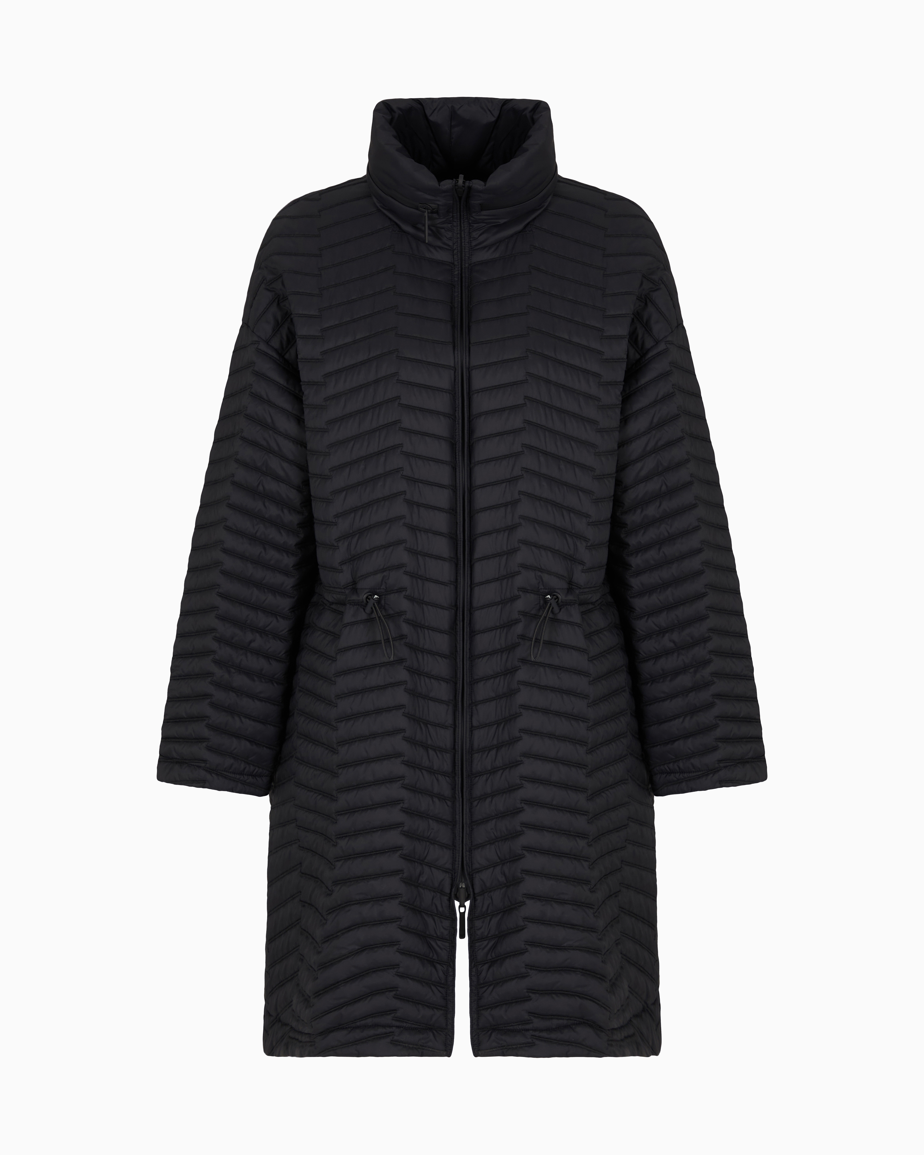 Emporio Armani - ASV Reversible jacket lightweight water-repellent nylon, Woman, Black, Size: