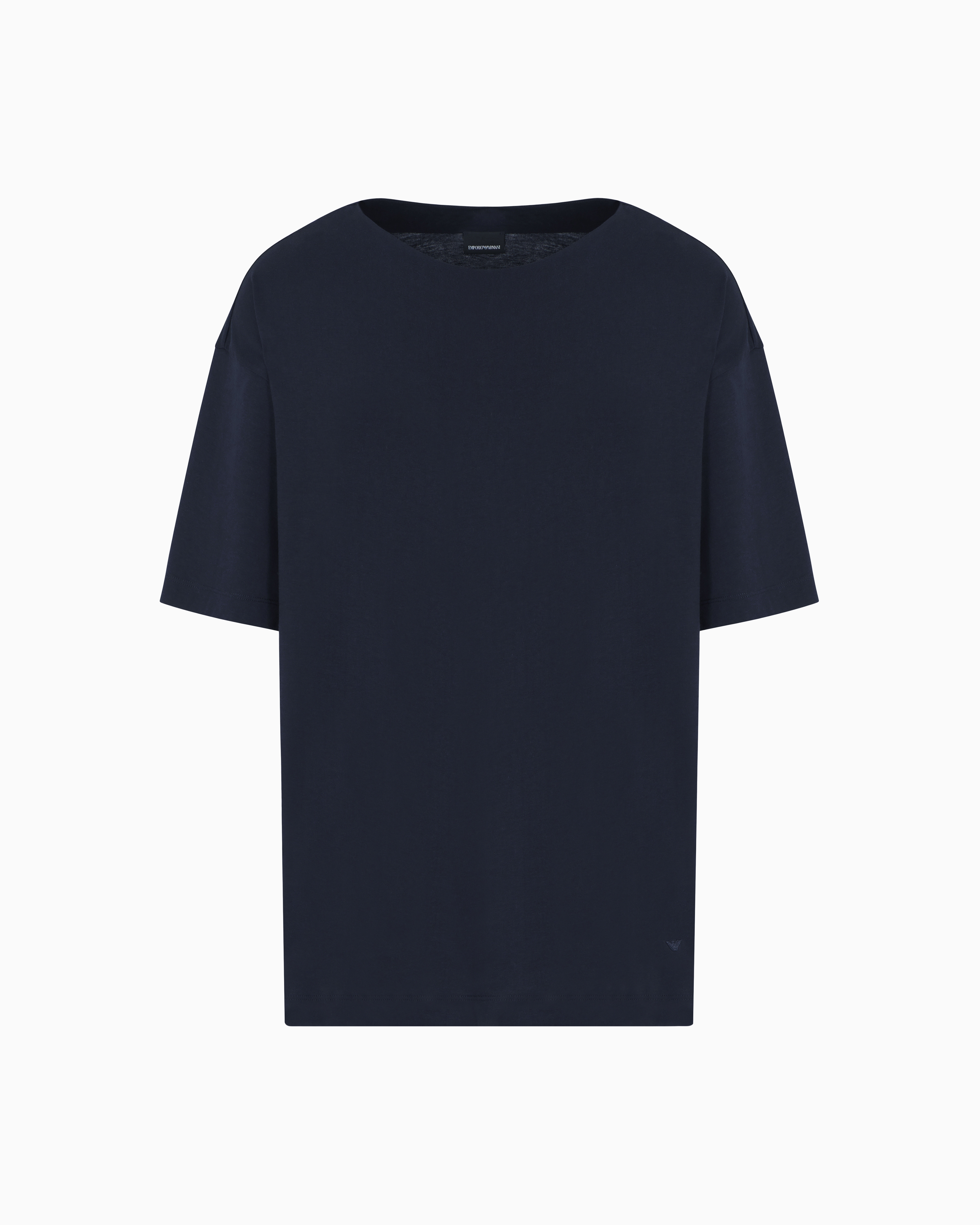 T-shirt en jersey mélange soie ASV | Emporio Armani
