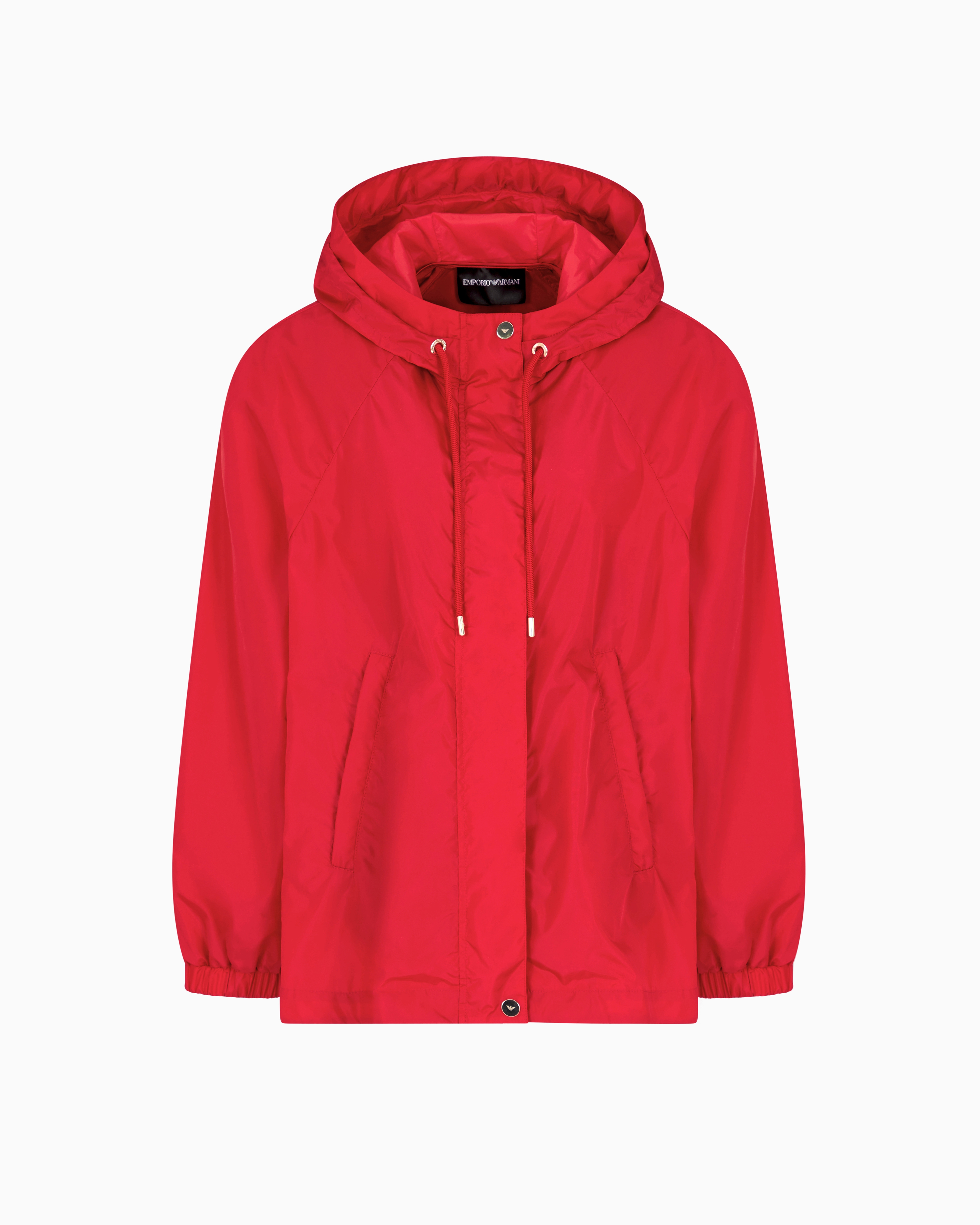 Emporio Armani - ASV Lunar New Year nylon hooded blouson, Woman, Red, Size: