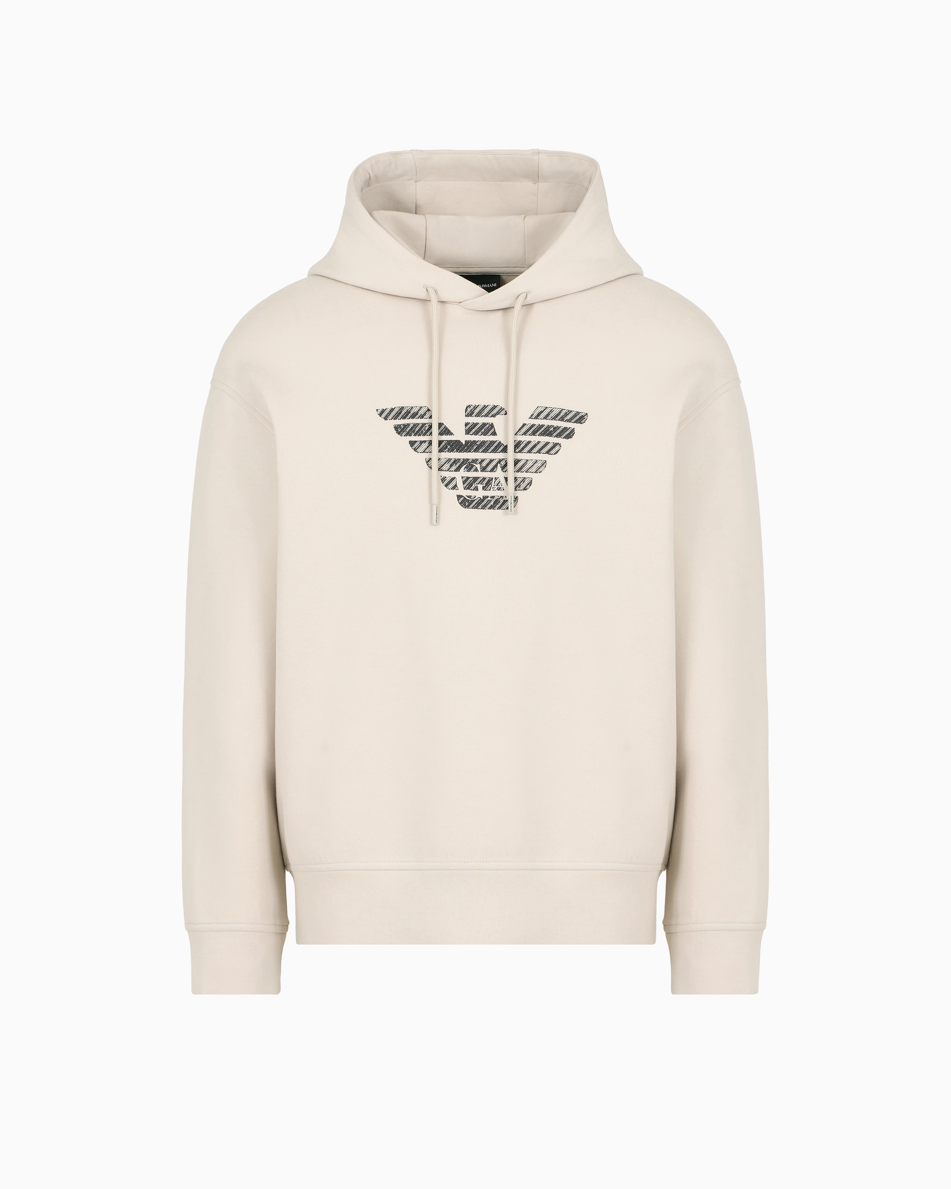 ASV Double-jersey hooded sweatshirt with striped fade-effect