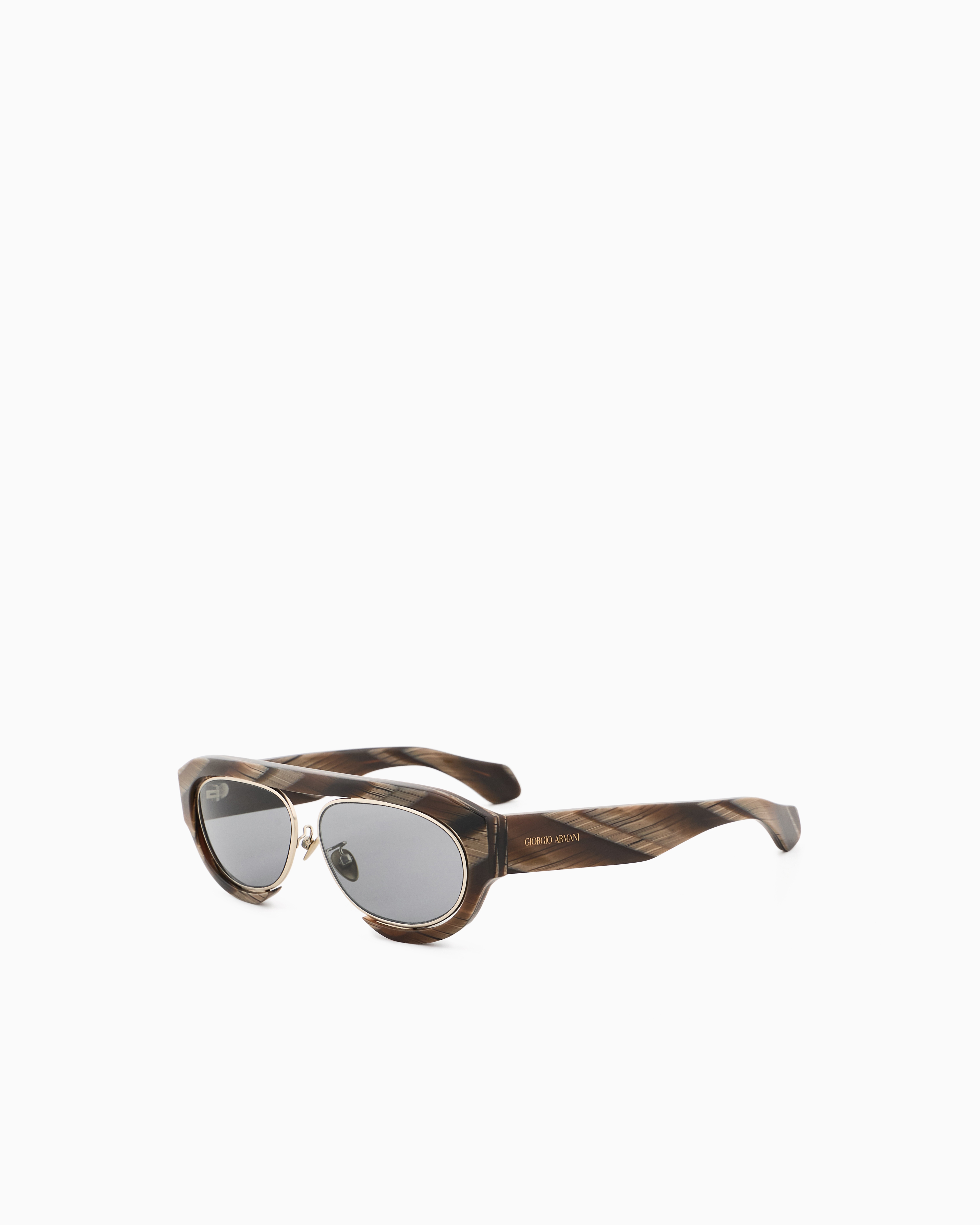 Giorgio Armani Men's Oval Sunglasses