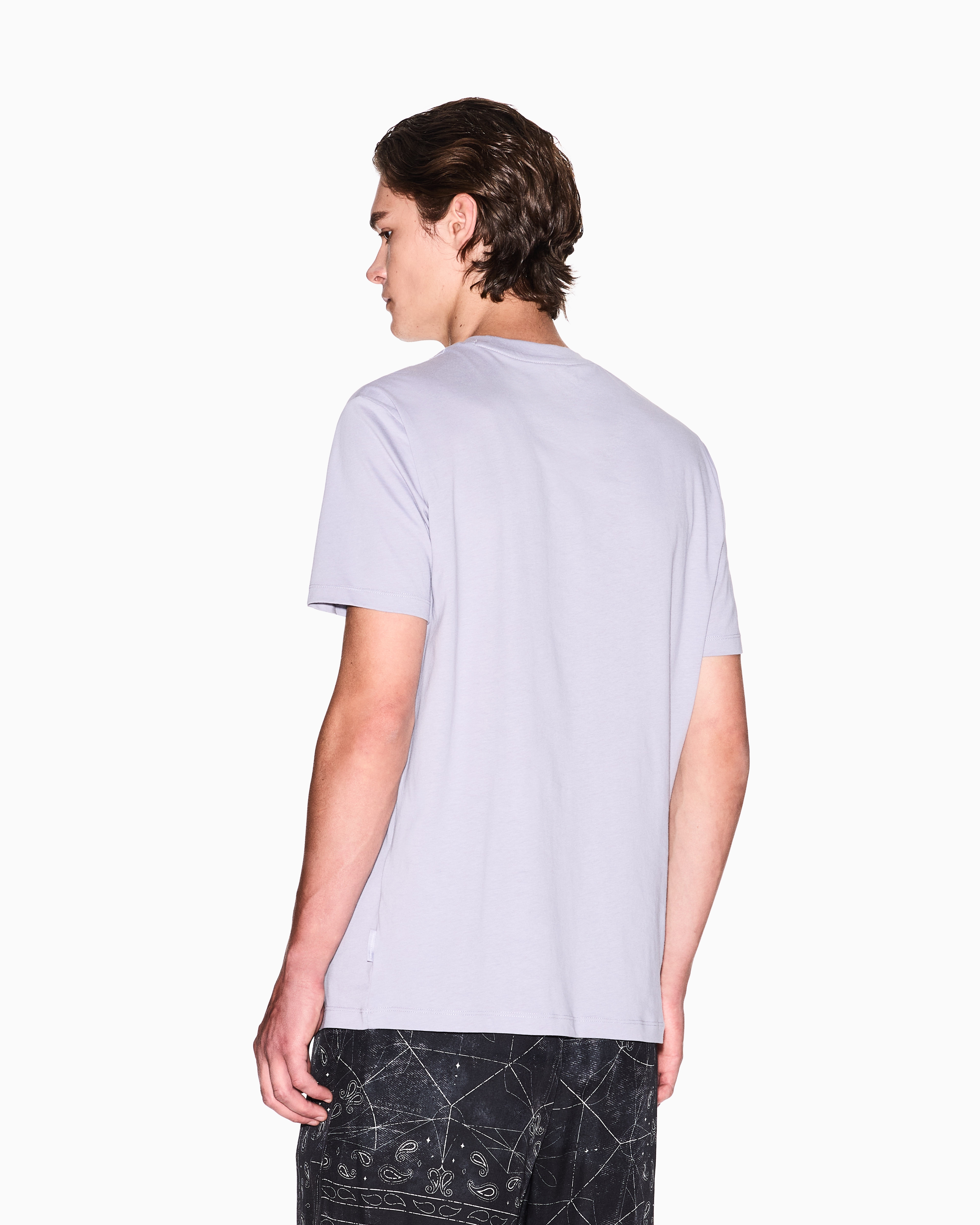 Armani Exchange - Regular fit T-shirt with kaleidoscope print, Man, Purple, Size: