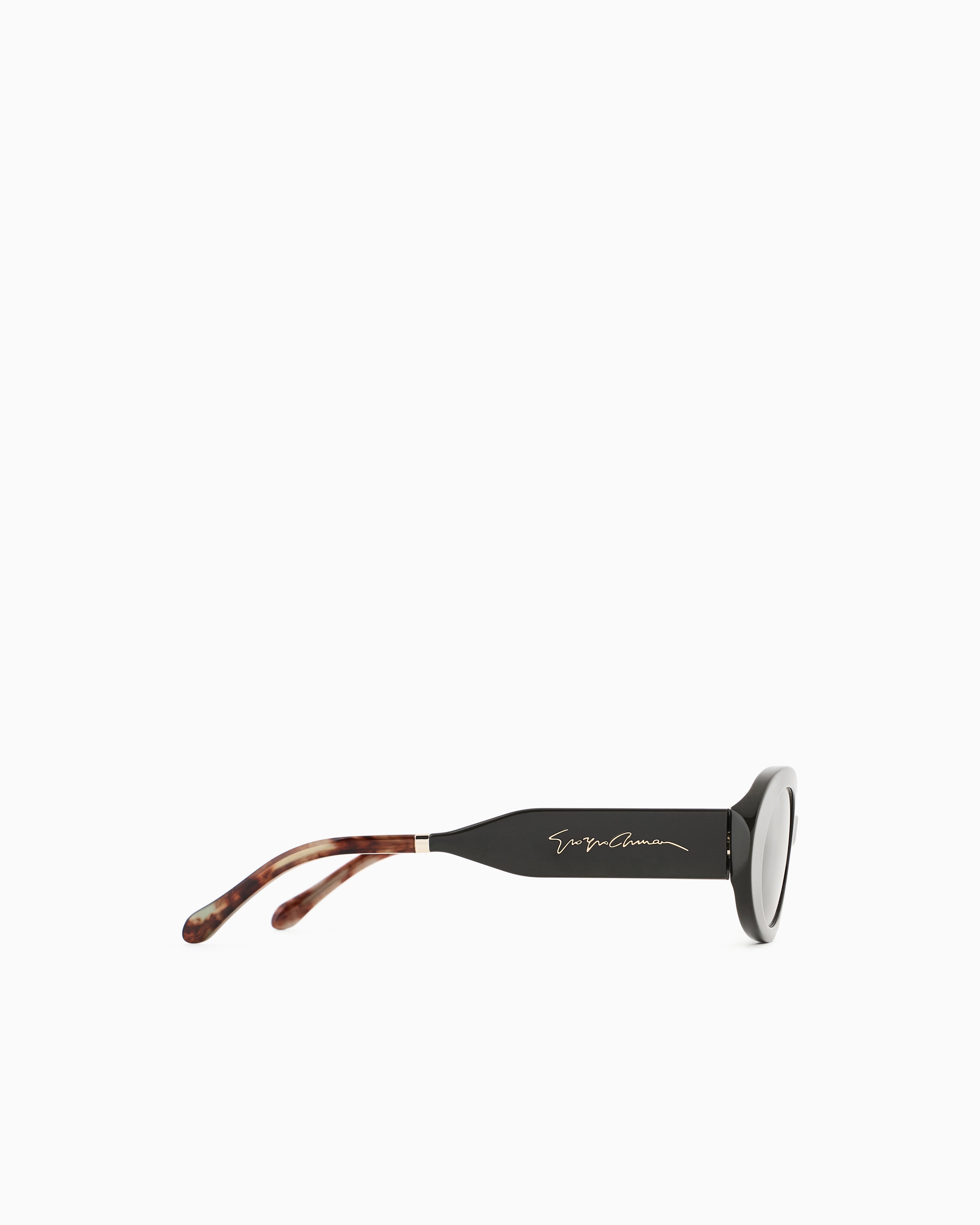 Giorgio Armani Oval Women's Sunglasses In Green
