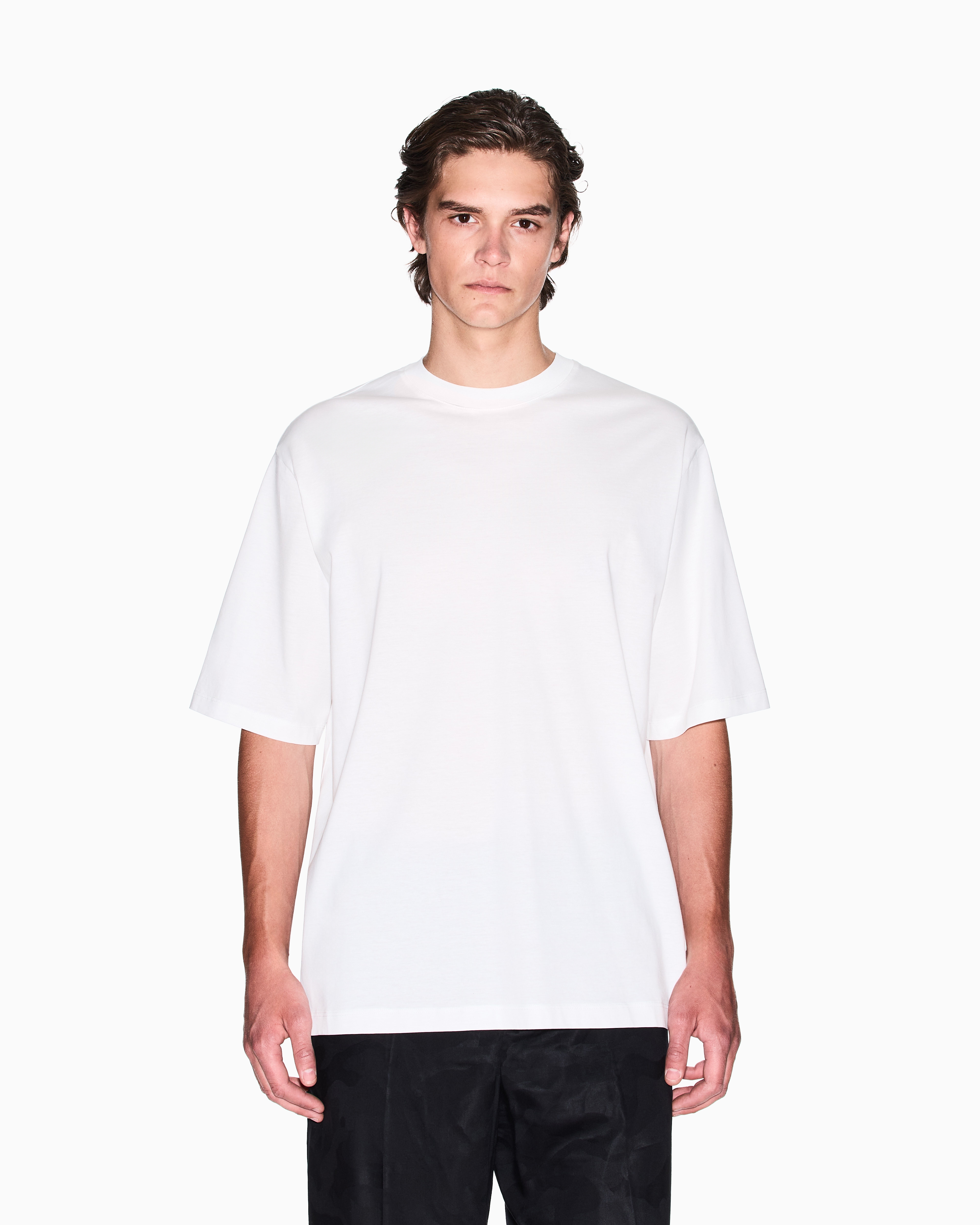 Armani Exchange - Basic loose fit t-shirt, Man, White, Size: