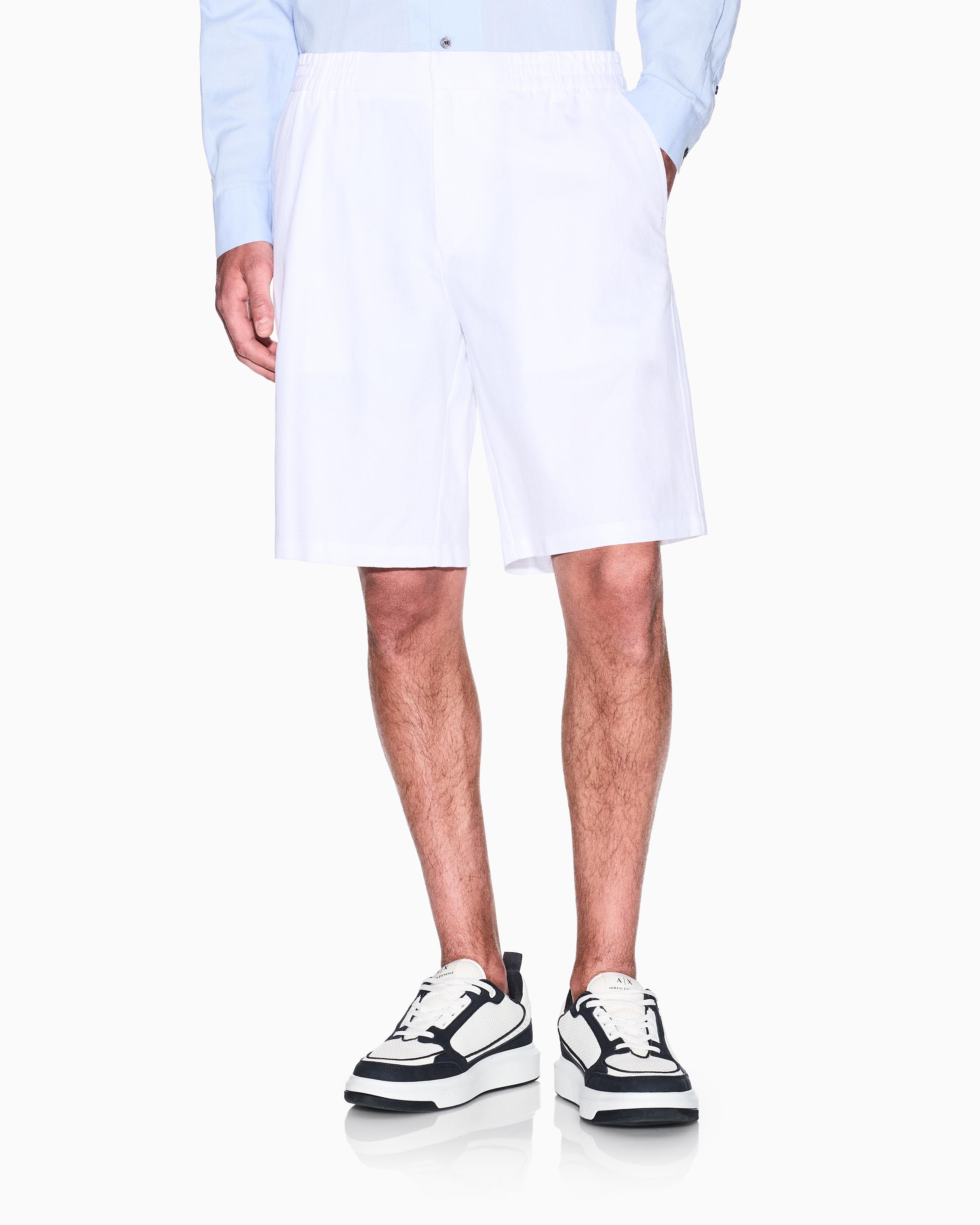 Armani Exchange - Shorts, Man, White, Size: 30